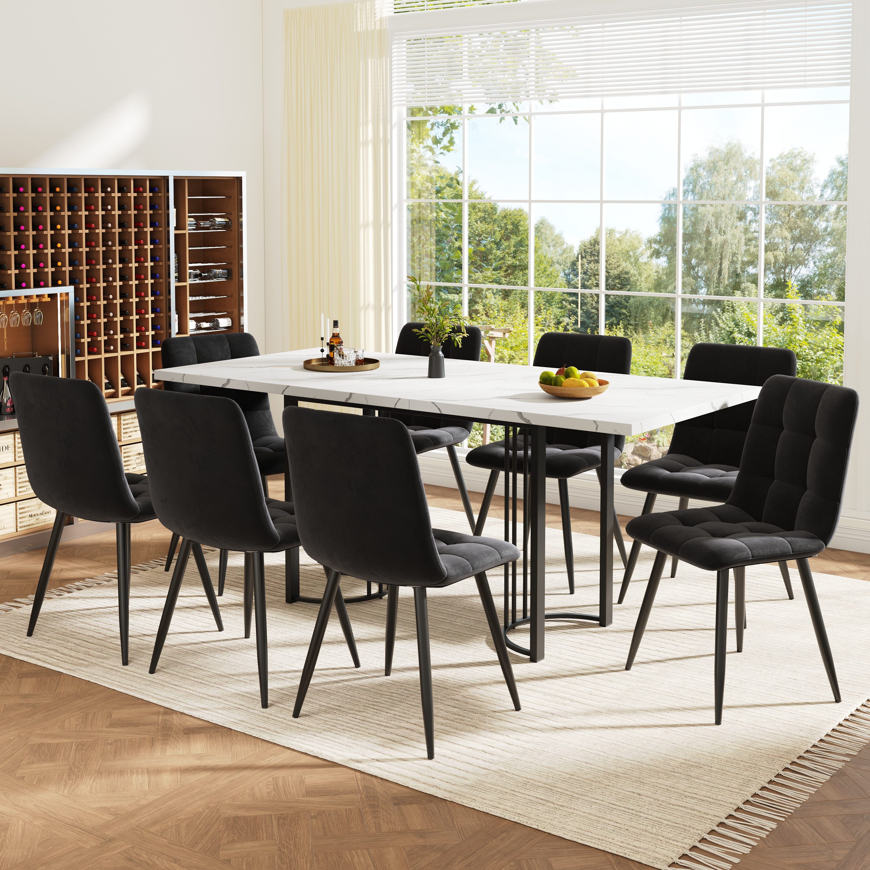Gotagee Esszimmer-Set Esstisch-Set ausziehbares Esstisch-Set Esstisch günstig online kaufen