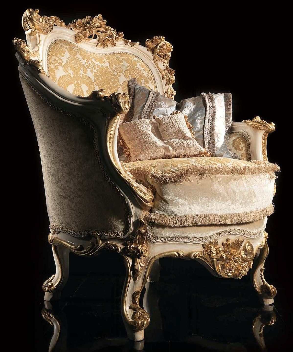 JVmoebel Sessel Klassischer italienischer Clubsessel mit bequemer Polsterung (Sessel), Made in Europa