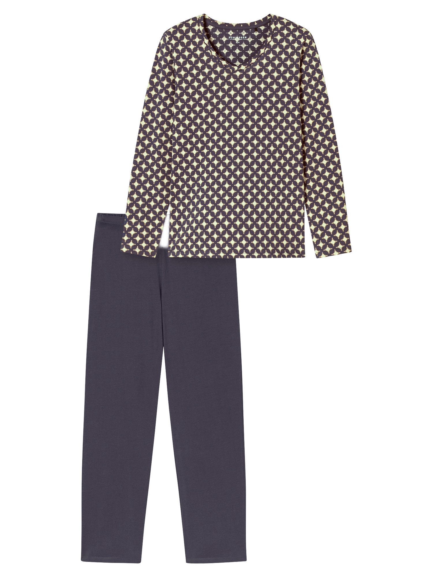 Schiesser Pyjama Comfort Essentials (2 tlg) schlafanzug schlafmode bequem günstig online kaufen