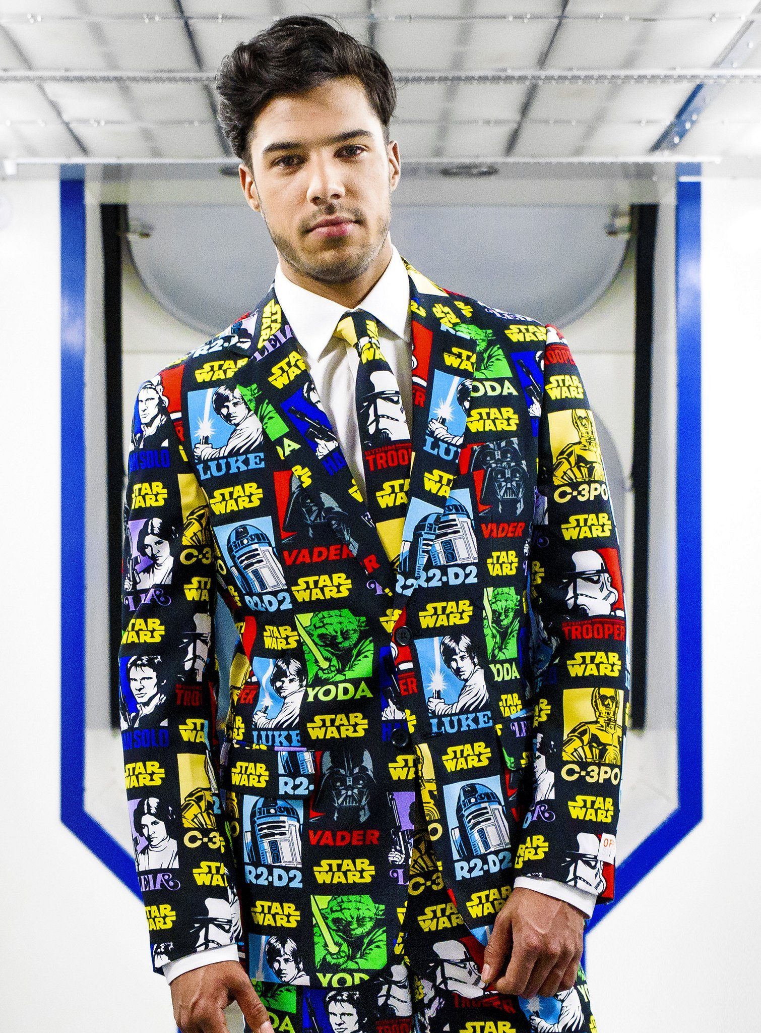 Opposuits Kostüm »Strong Force Jackett«, Auch ohne Hose top: stylishes Sakko  mit Krawatte
