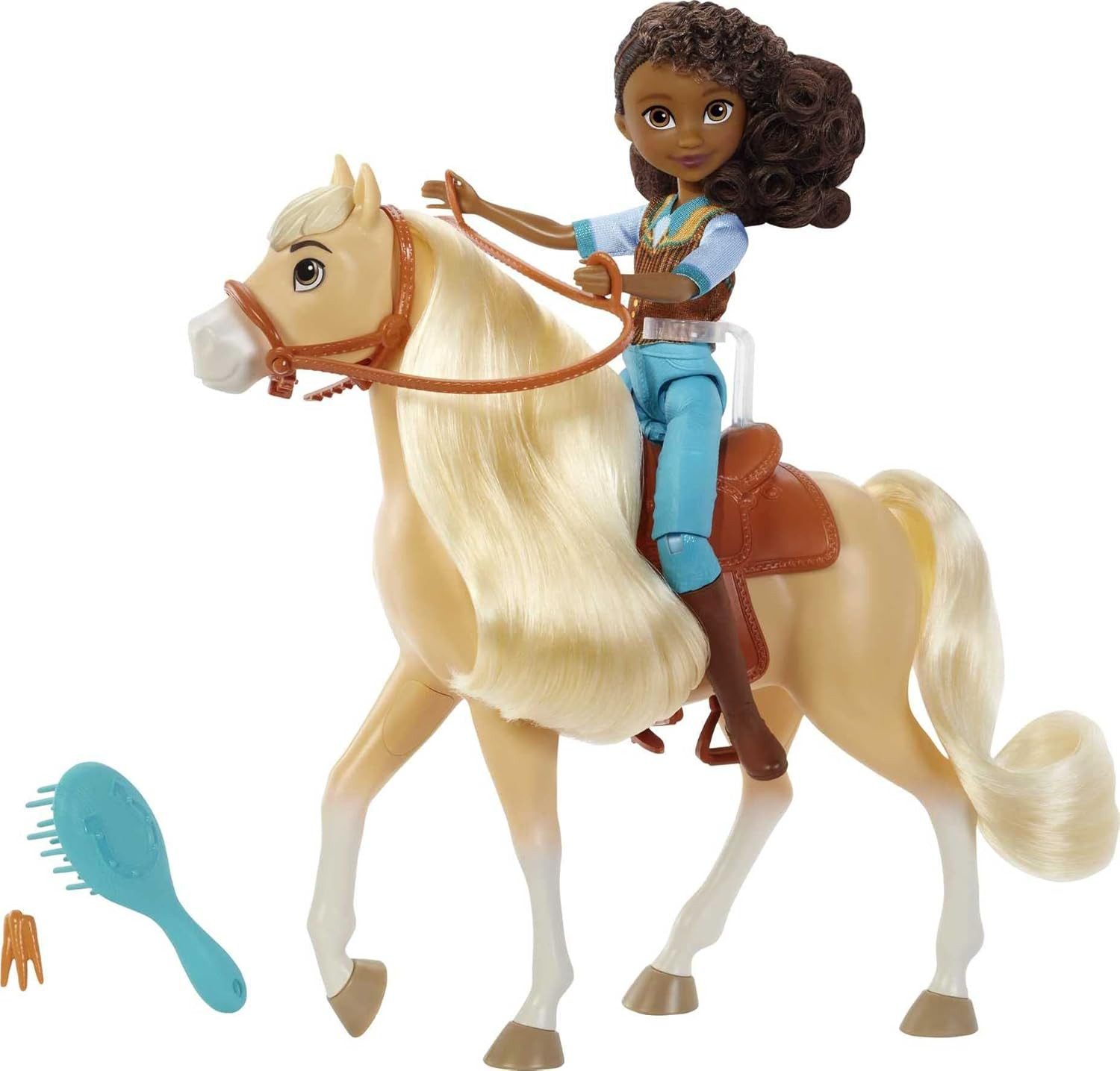 Mattel® Anziehpuppe Mattel Spirit Pru-Puppe & Pferd Chica Linda HFB90