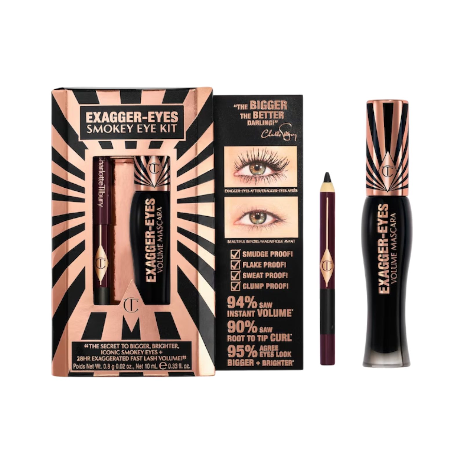 CHARLOTTE TILBURY Макияж глаз-Set EXAGGER-EYES Smokey Eye Kit, 2-tlg.