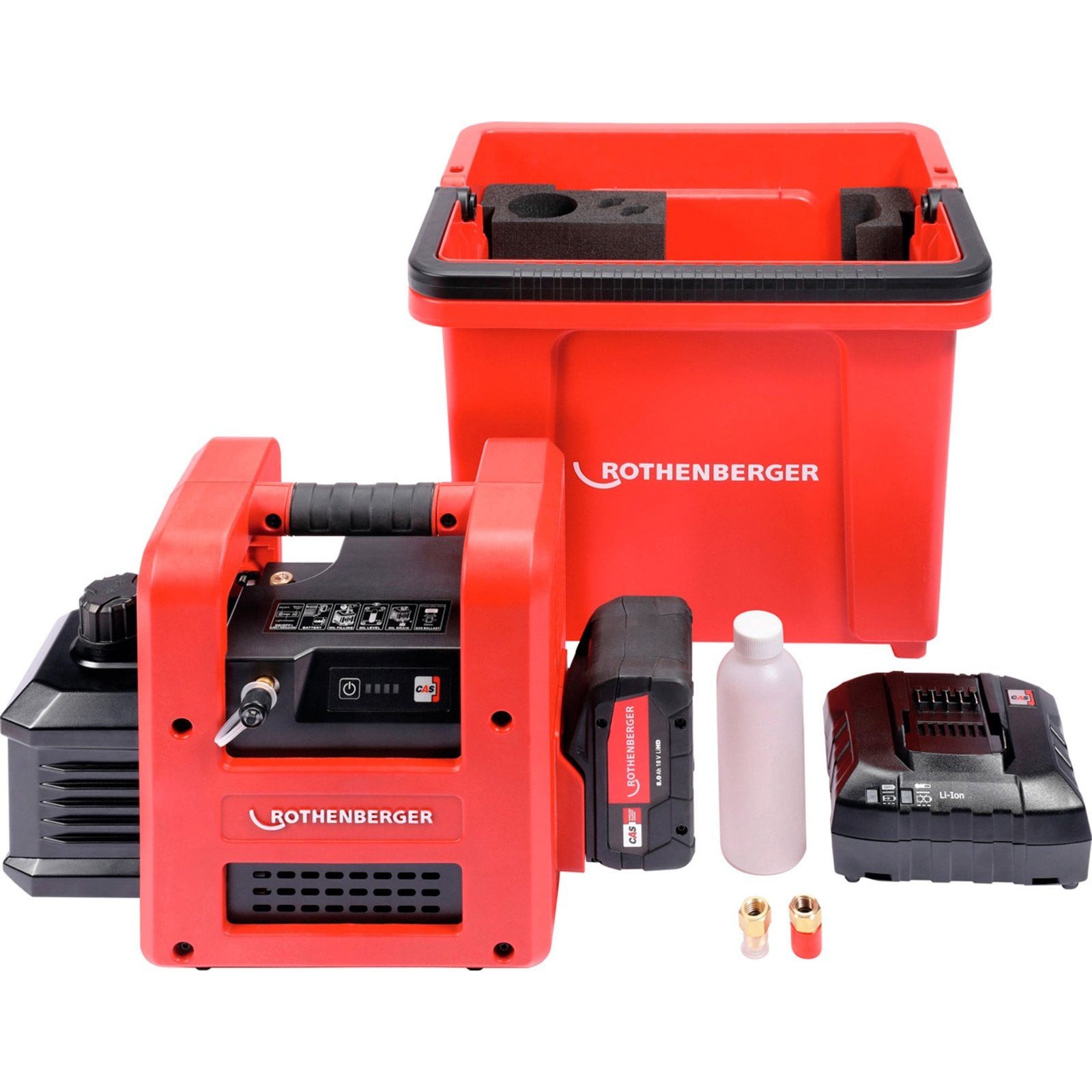 Rothenberger Kältemittel ROTHENBERGER ROAIRVAC R32 5.0 CL Basic Set, inkl. ROBUCKET - 100000323