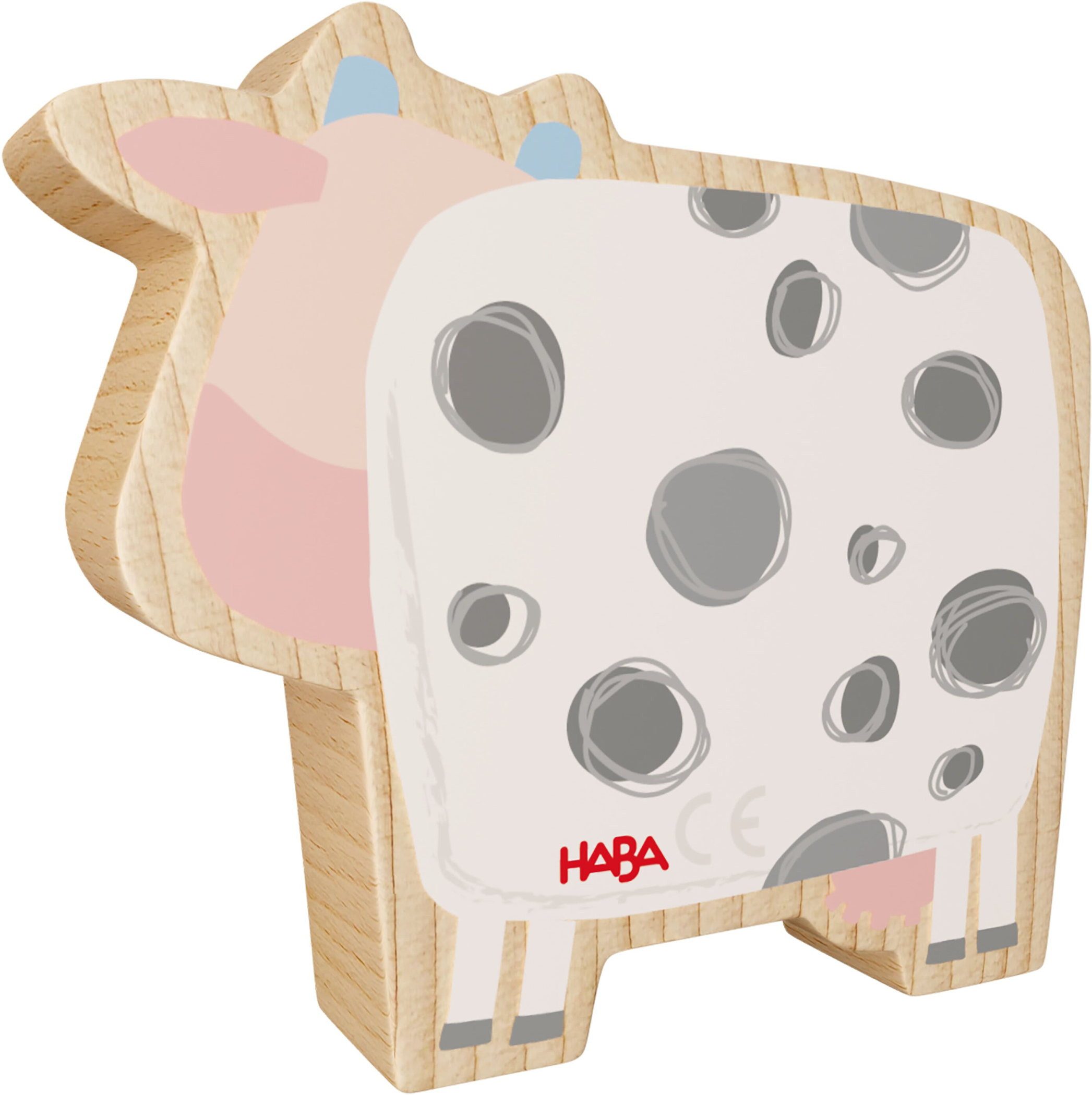 Haba Bau- und Entdeckersteine My 1st Block World Kuh Alma 2013966001 Spielbausteine