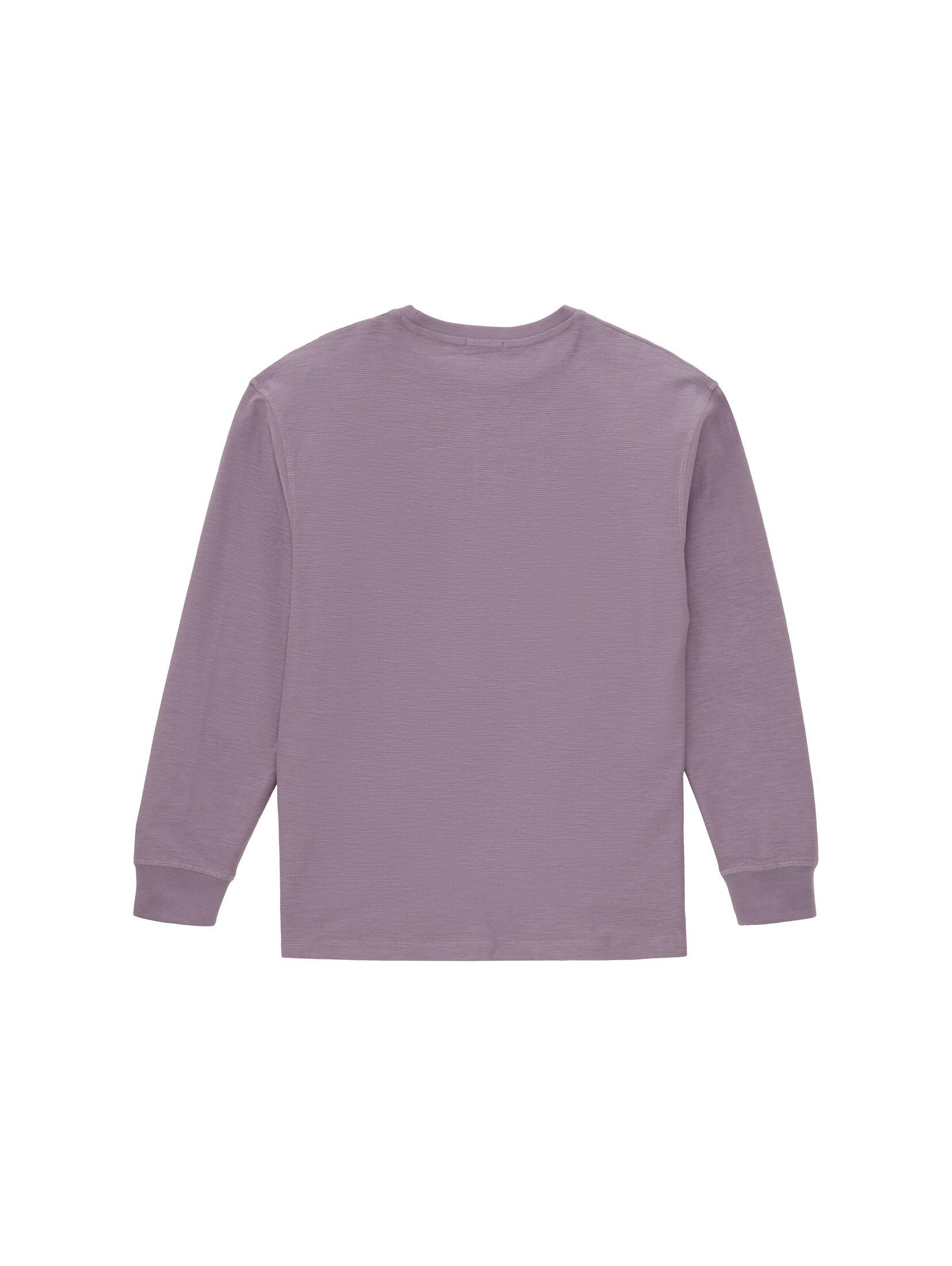 TOM TAILOR T-Shirt Langarmshirt Oversized greyish purple