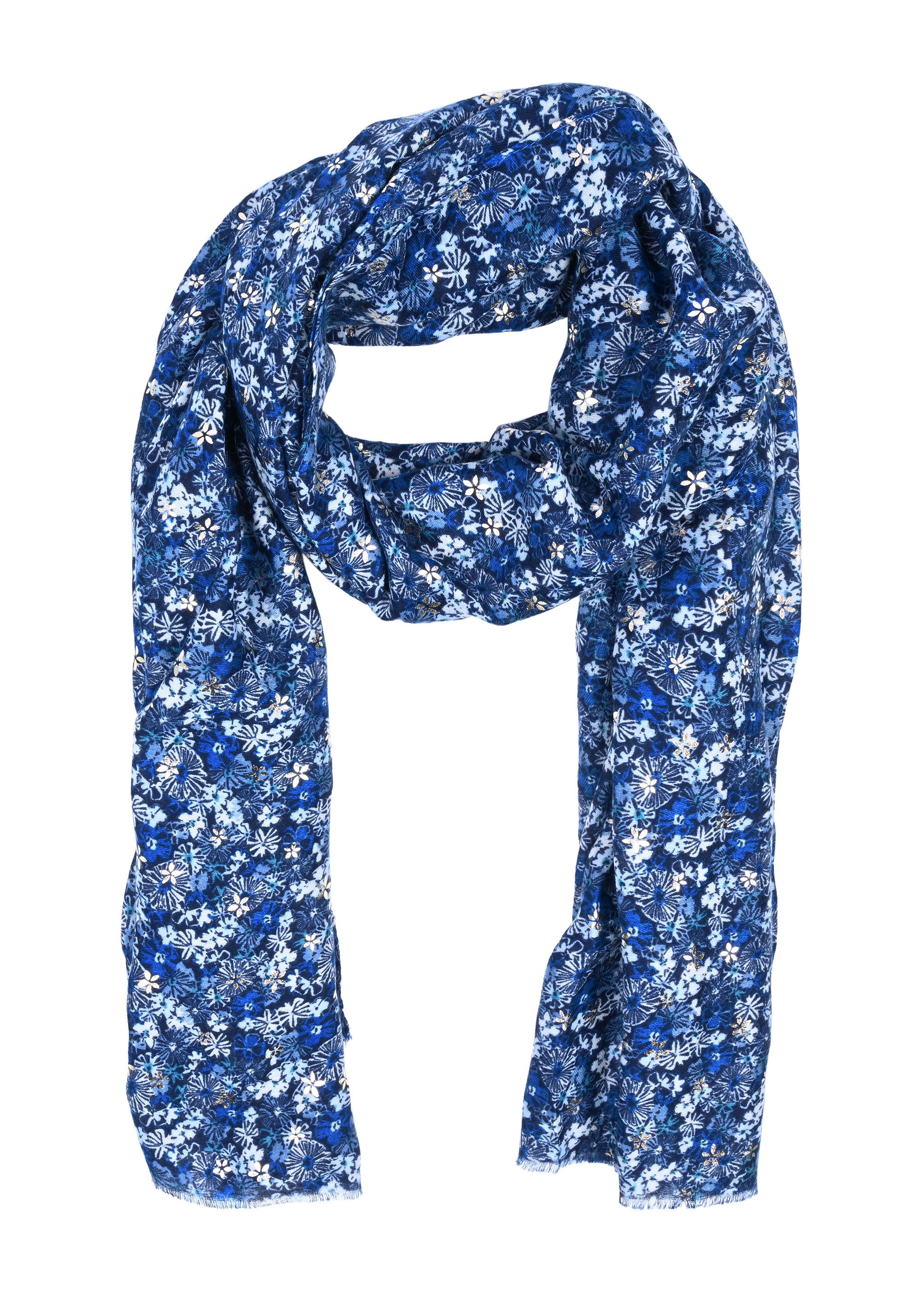Modeschal Leichter Damenschal mit modernem Blumenmuster