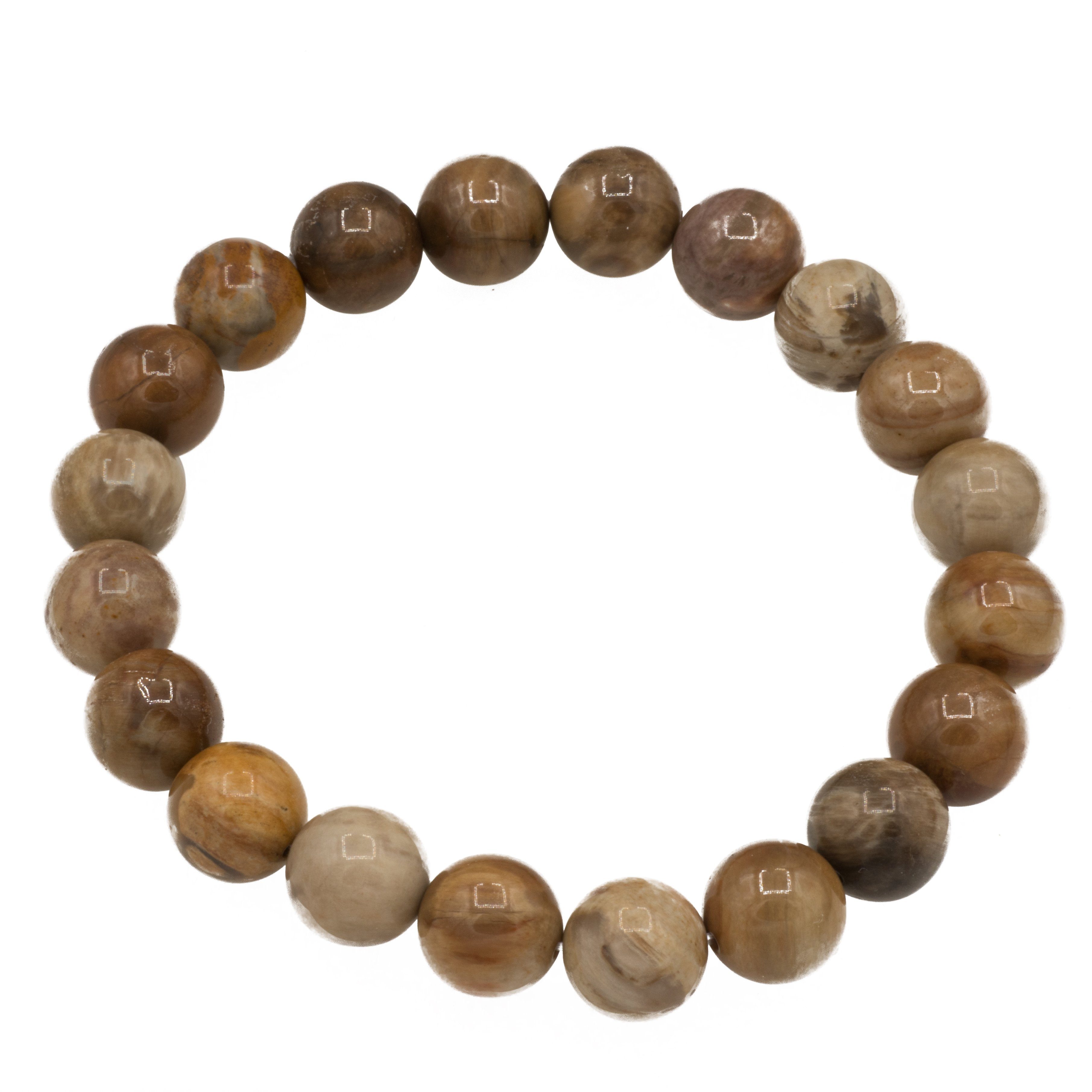Bella Carina Armband Herren Armband aus versteinerten Holz Perlen, mit versteinertem Holz