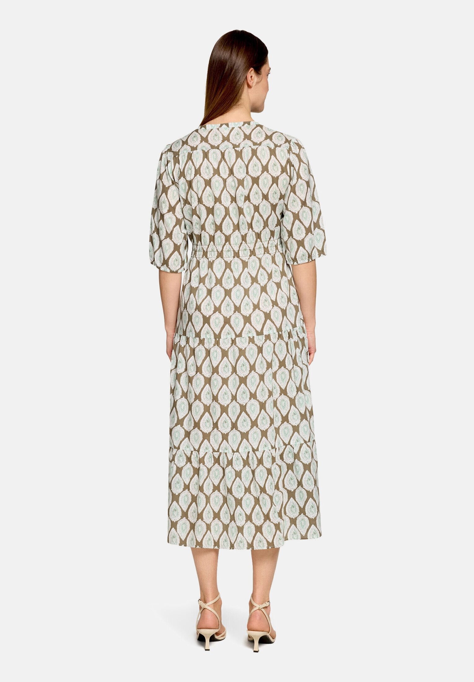 Cartoon Druckkleid Damen tailliert