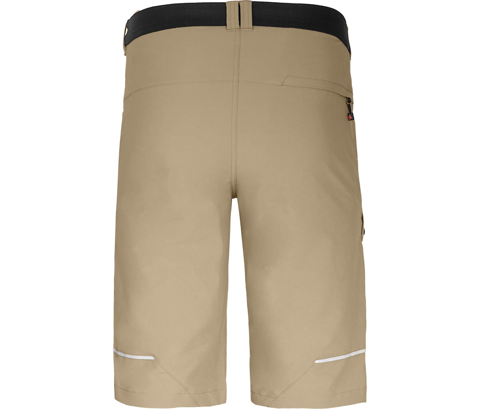 Bergson Outdoorhose Wandershorts, Bermuda Taschen, beige Normalgrößen recycelt, elastisch, FROSLEV 8 Herren