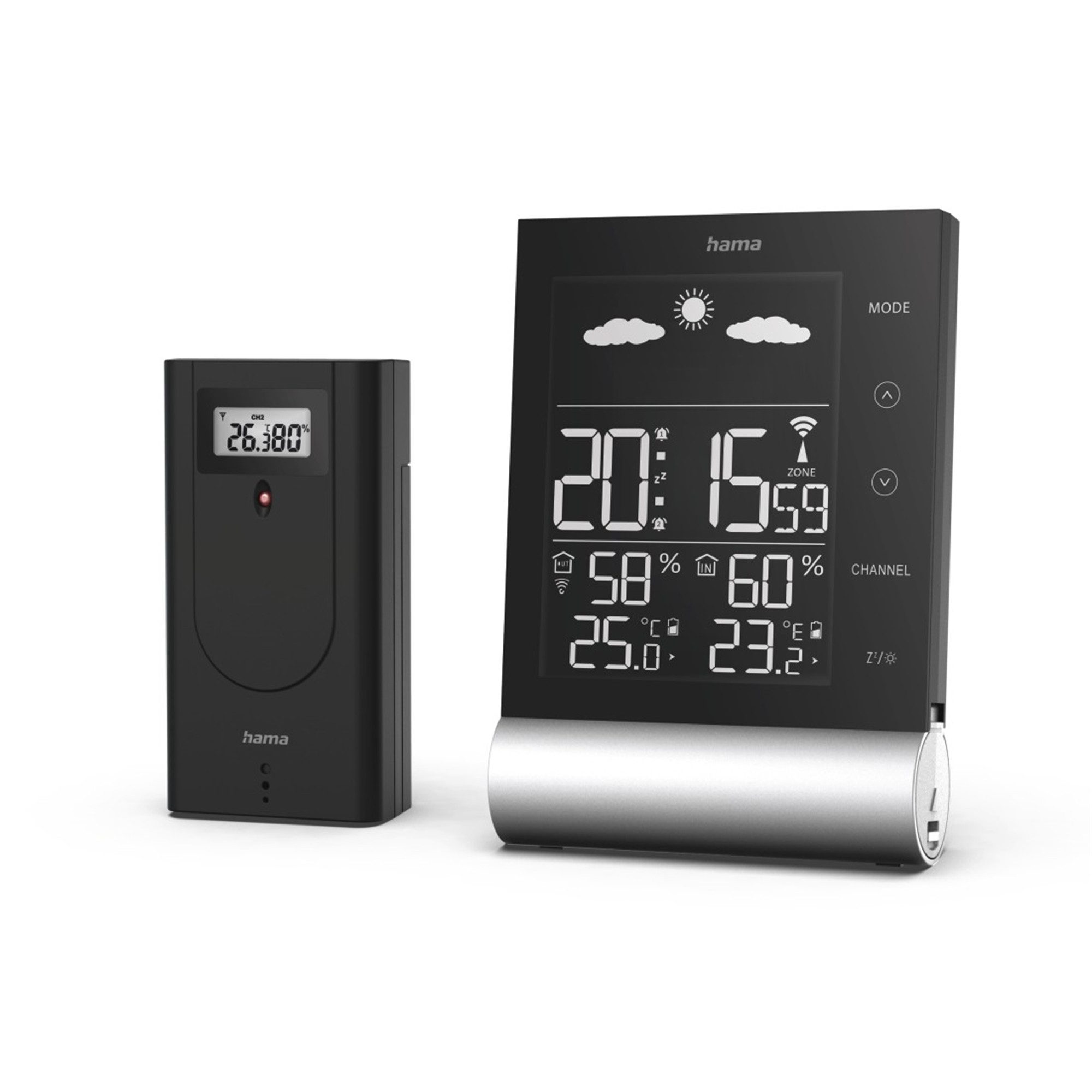 Wetterstation Black Line, schwarz