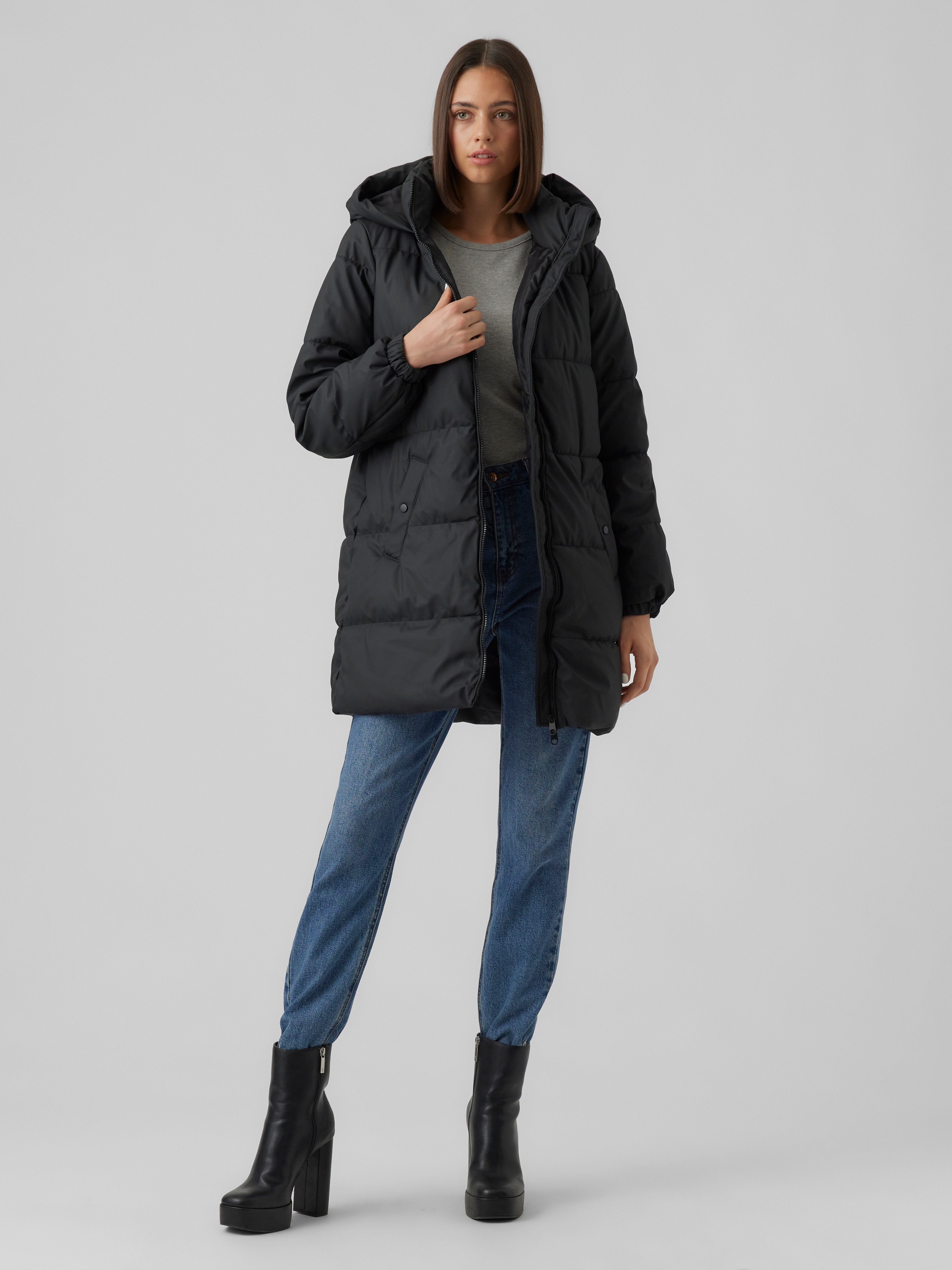 Vero Moda Steppmantel VMGRETAFIE 3/4 COATED JACKET NOOS