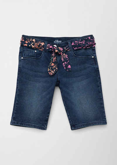 s.Oliver Bermudas Jeans Suri / Regular Fit / Mid Rise / Slim Leg Waschung