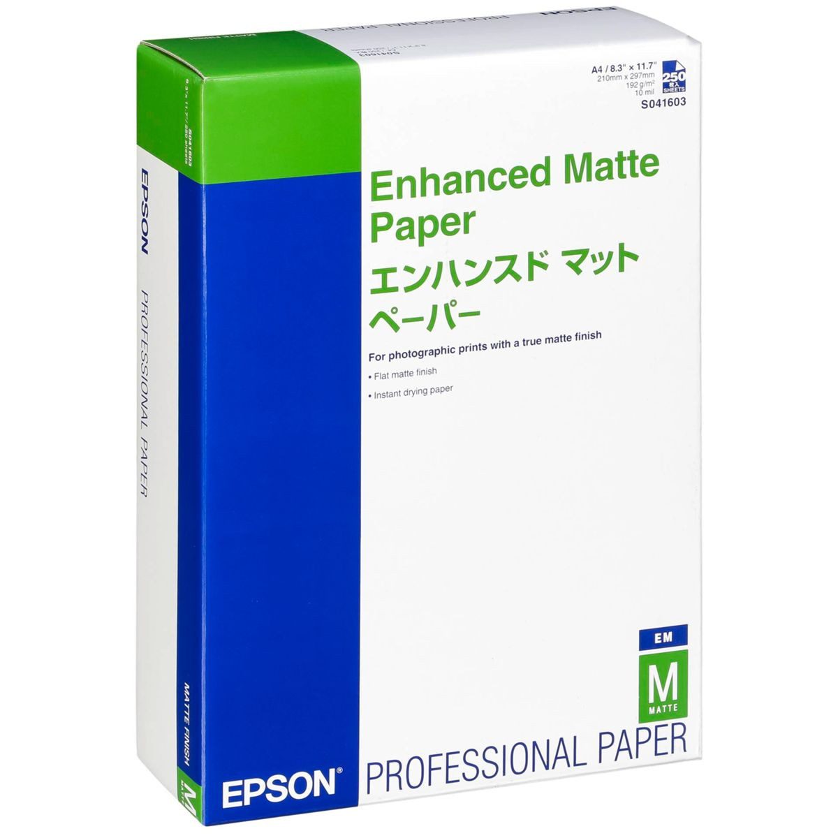 Epson Druckerpapier Enhanced Matte Paper A 4, 250 Blatt, 192 g S