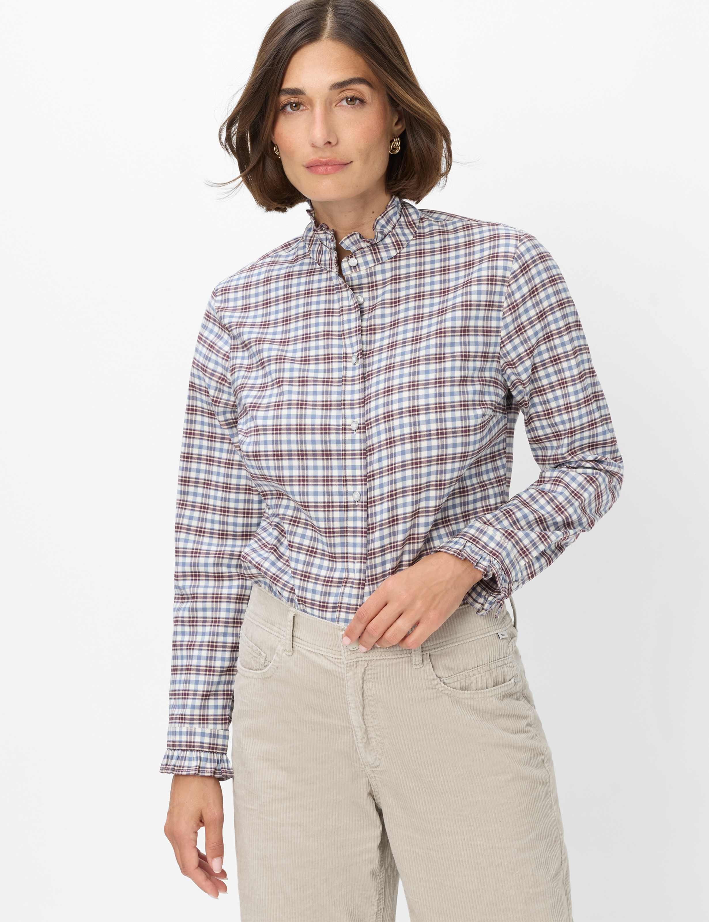 Brax Klassische Bluse Style VICTORIA Flanell: Bluse im Baumwollmix – Bild 3 von 5
