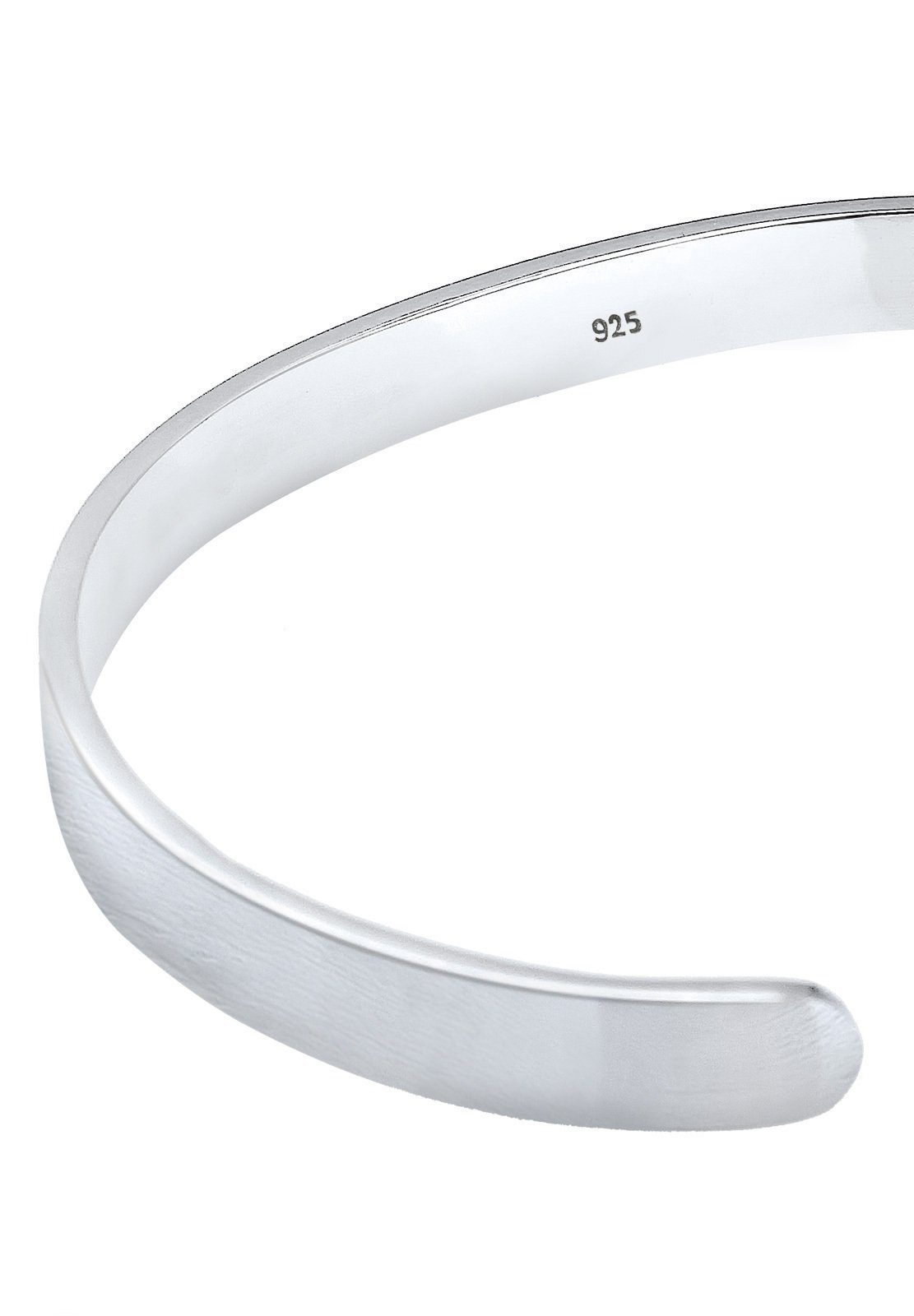 Kuzzoi Armband Herren Basic Bangle Matt 925 Silber