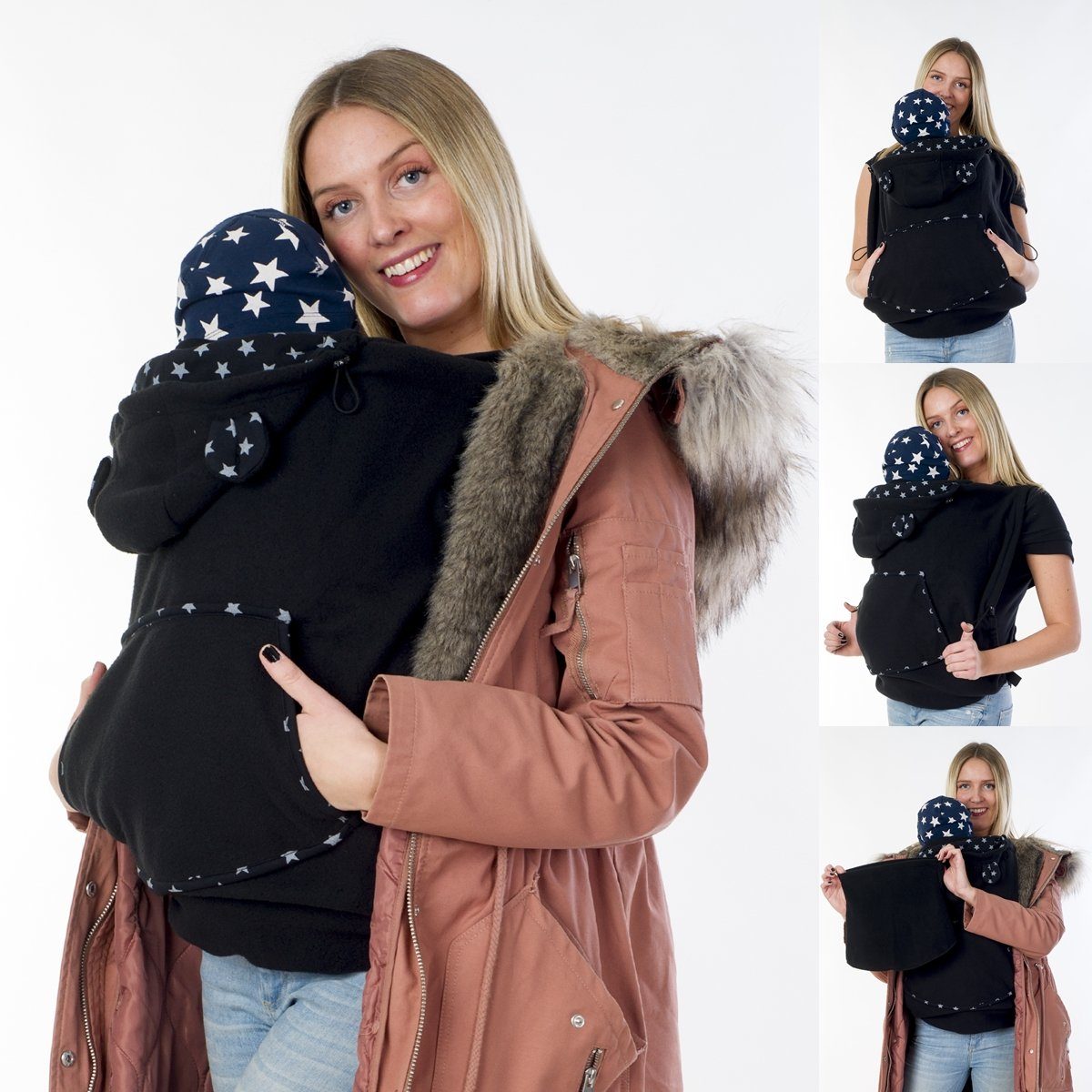 Tragejacke Winter: 7 kuschelige Jacken, um Dein Baby im Winter vorn & hinten zu tragen und dabei gut auszusehen!