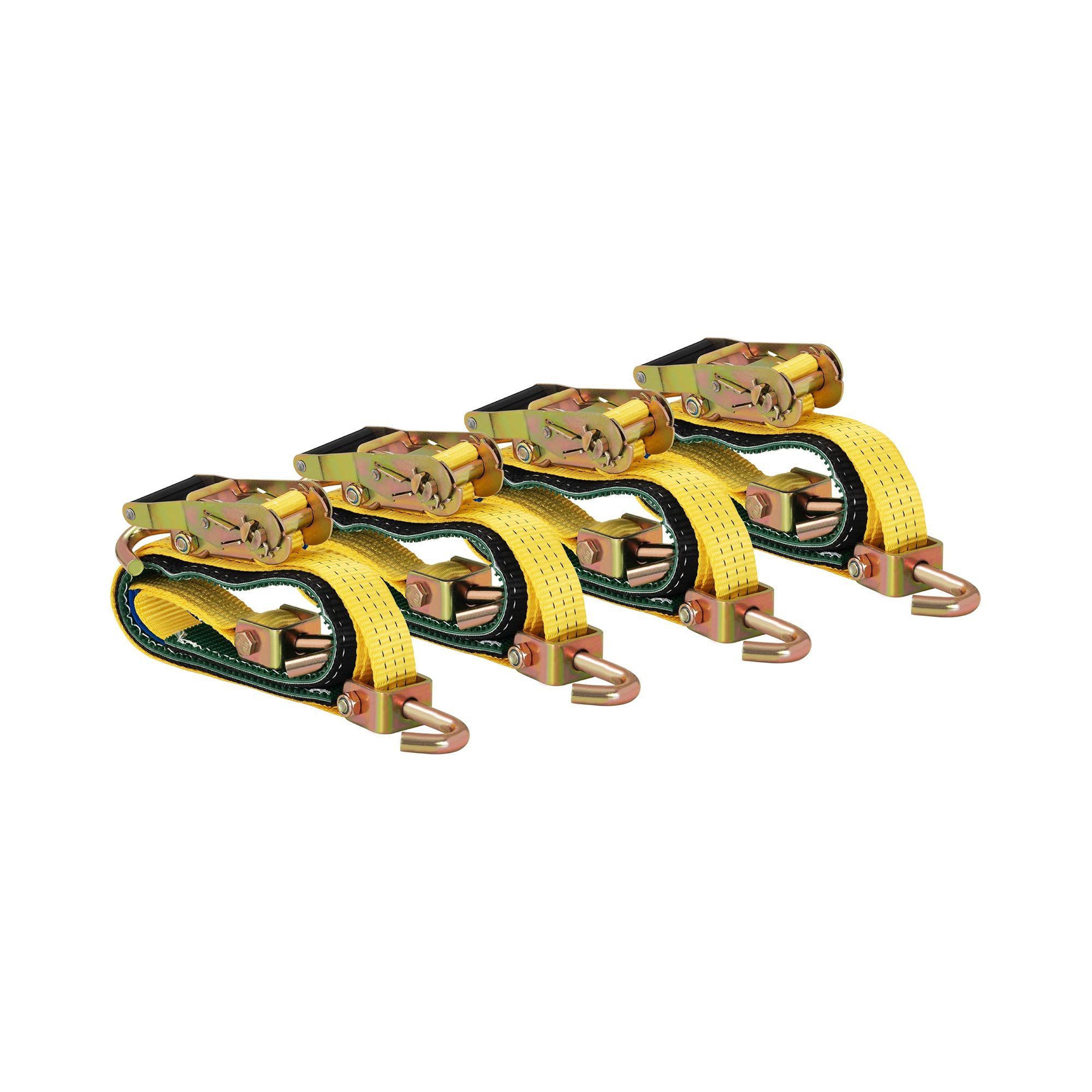 Spanngurt 4 Stk. Ratsche Autotransport Zurrgurt PKW Haken 38,1 mm