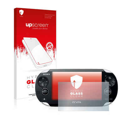 upscreen flexible Panzerglasfolie für Sony Playstation PS Vita, Displayschutzglas, Schutzglas Glasfolie klar