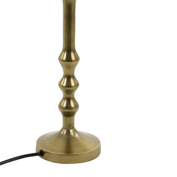 Light & Living Tischleuchte SEMUT, H 34 cm, Bronzefarben, Metall, ohne Leuchtmittel, Lampenfuß ohne Lampenschirm