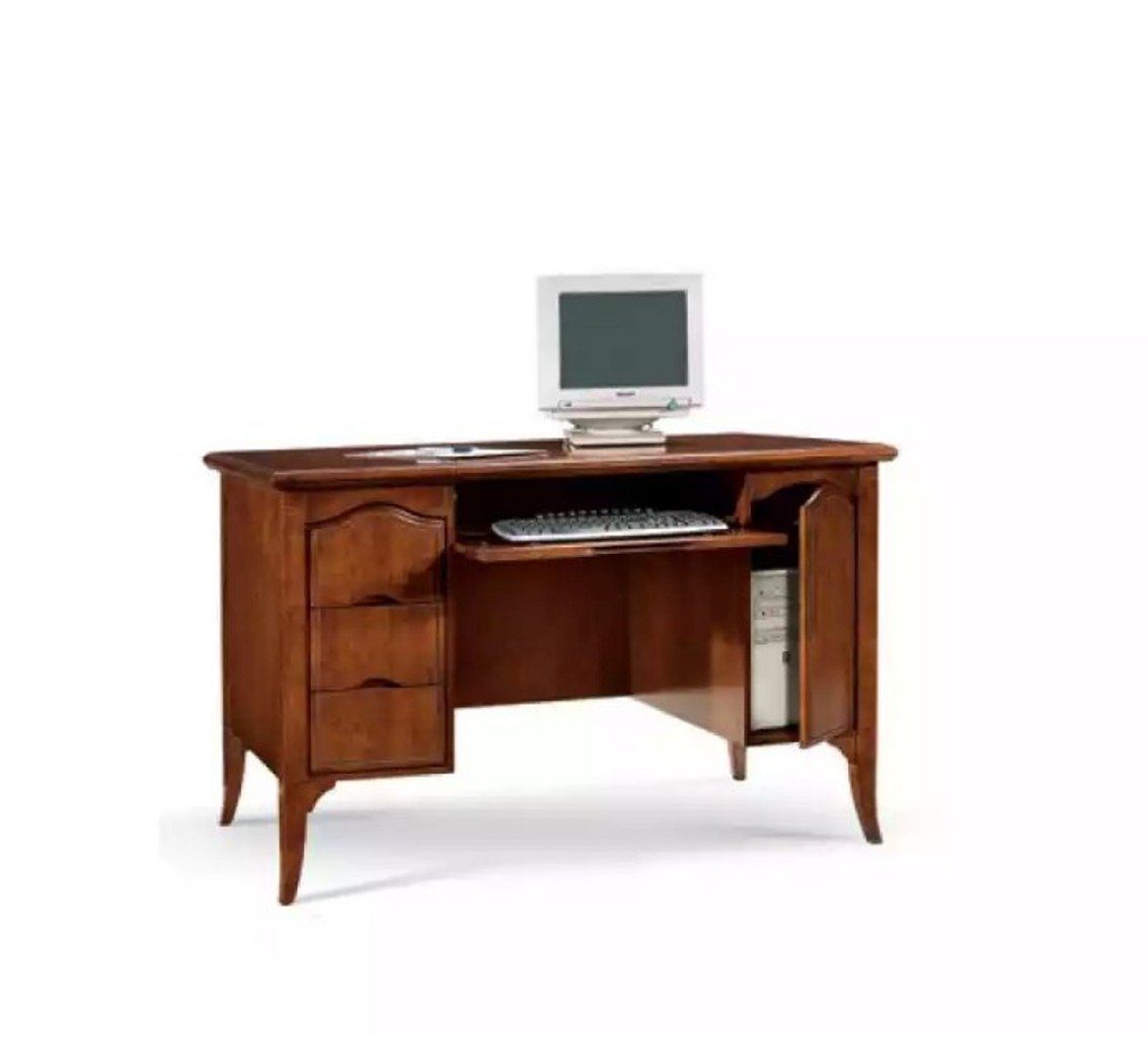 JVmoebel Computertisch Schreibtisch Tisch Italienische Einrichtung Möbel Massiv Holz Büro Neu (1-St., 1x nur Computertisch), Made in Europa