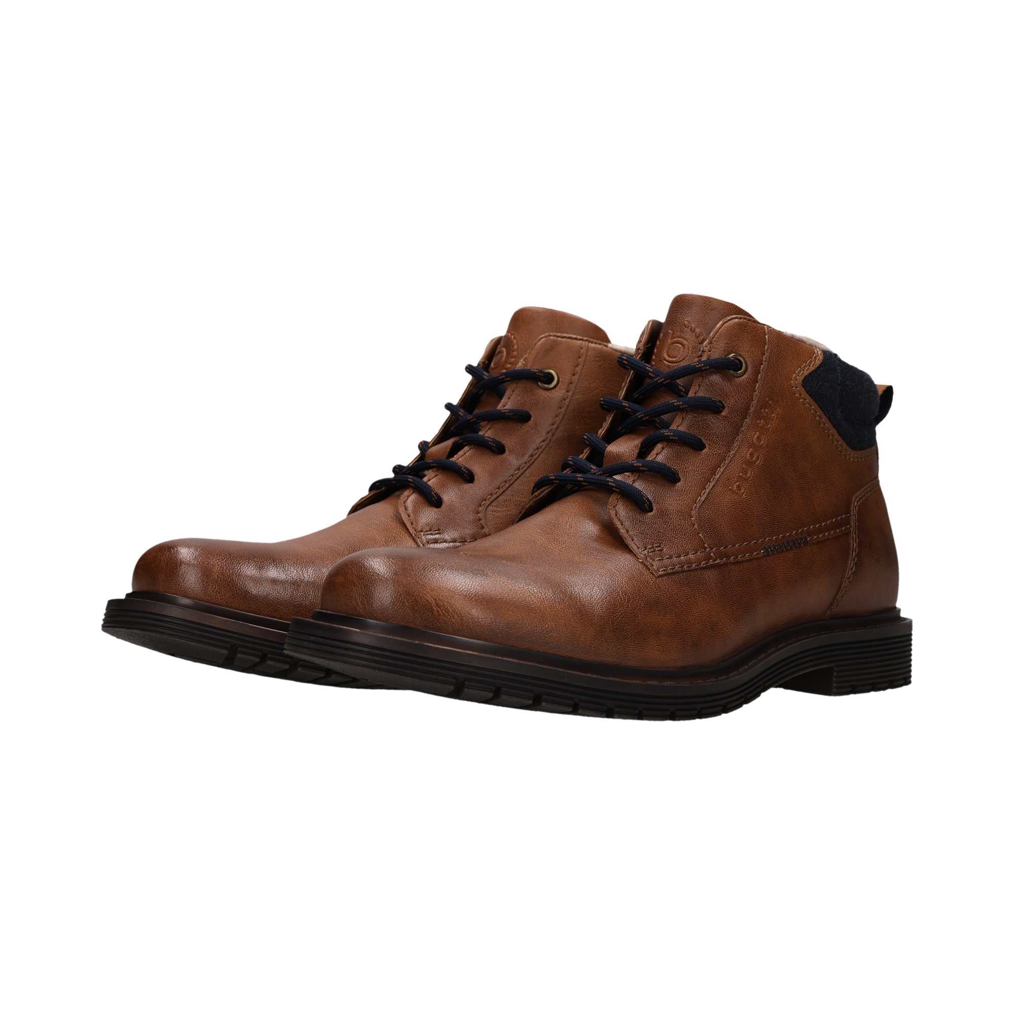 bugatti Schnürboots Winterboots, Schnürstiefelette mit Warmfutter