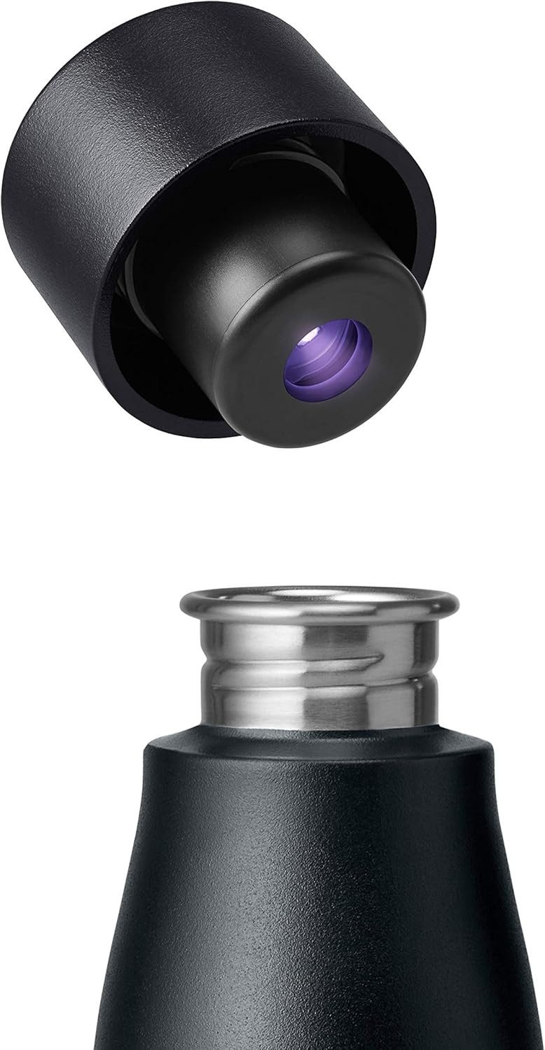 LARQ Trinkflasche UV-C Licht Selbstreinigende Wasserflasche Edelstahlflasche, Leicht, Selbstreinigend, Austauschbare Hülle