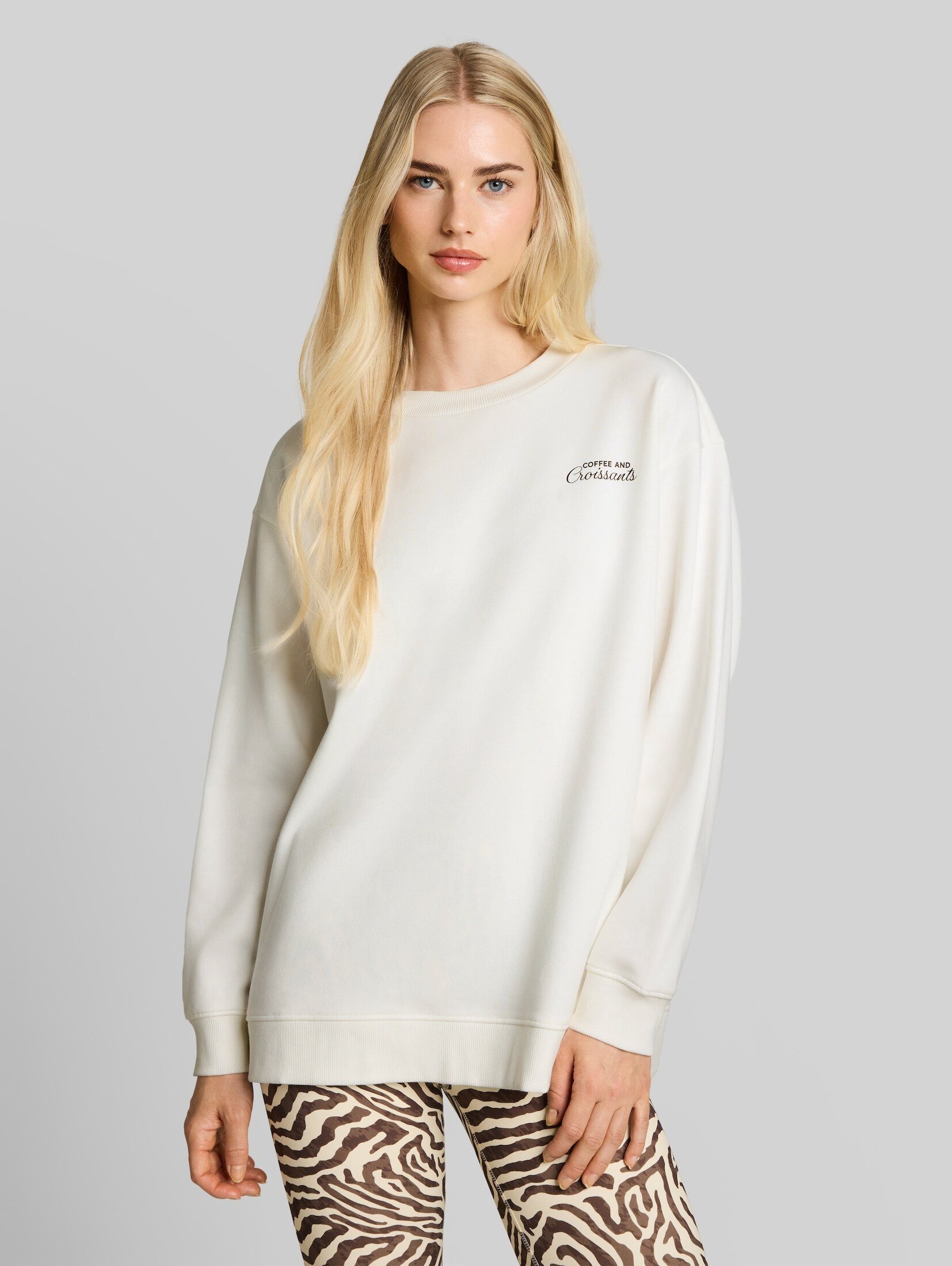 TOM TAILOR Denim Sweatshirt Strick & Sweatshirts Oversize Sweatshirt mit Print