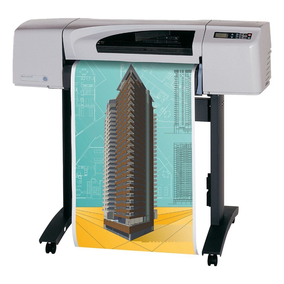 POWERJET Plotterpapier, Inkjet-Fotoplotterpapier, 91,4 cm x 30 m, 190 g/m², glänzend | Plotterpapier