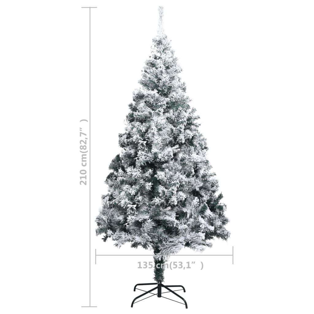 mit Weihnachtsbaum cm Grün Künstlicher furnicato PVC Schnee 210