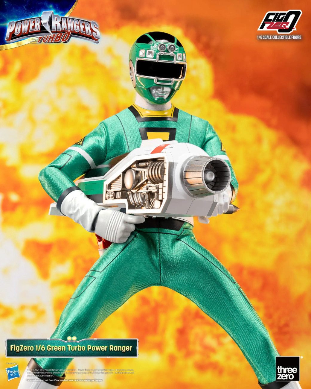 ThreeZero Actionfigur Power Rangers Turbo FigZero Actionfigur 1/6 Green Turbo Power Ranger 3