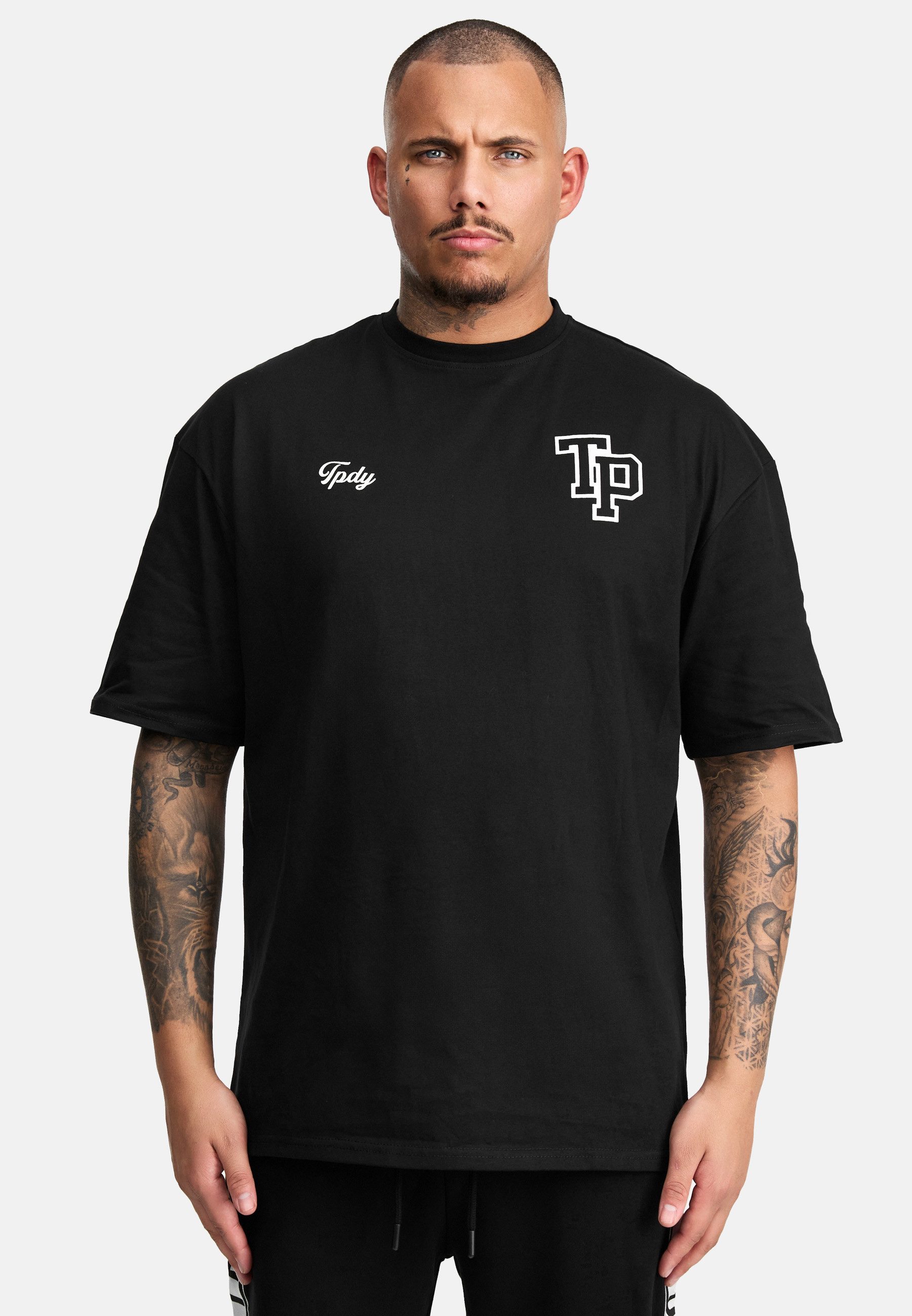 trueprodigy Oversize-Shirt Cornelius Logoprint Rundhals dicker günstig online kaufen