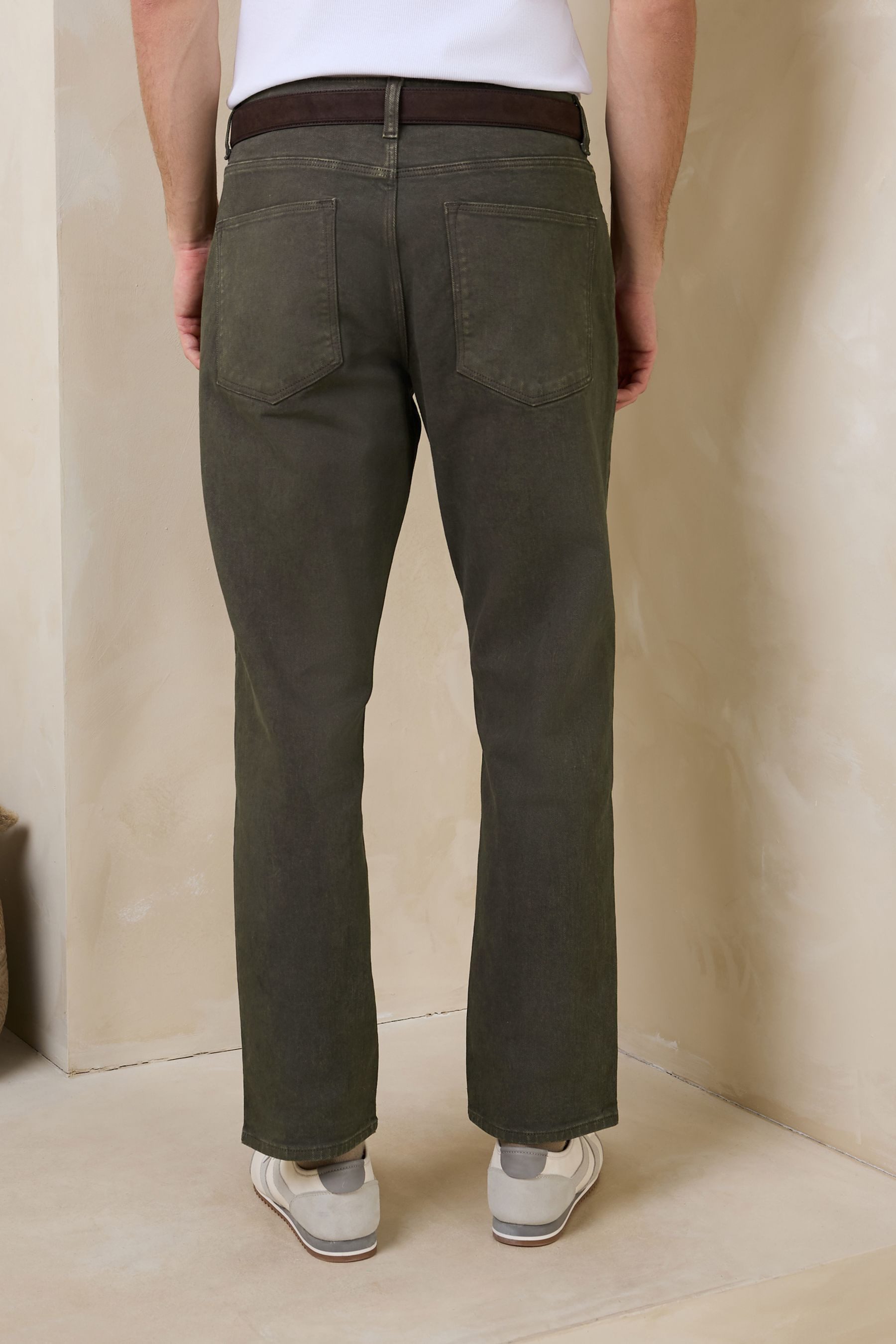 Next Slim-fit-Jeans Slim Fit Jeans mit Gürtel (2-tlg)