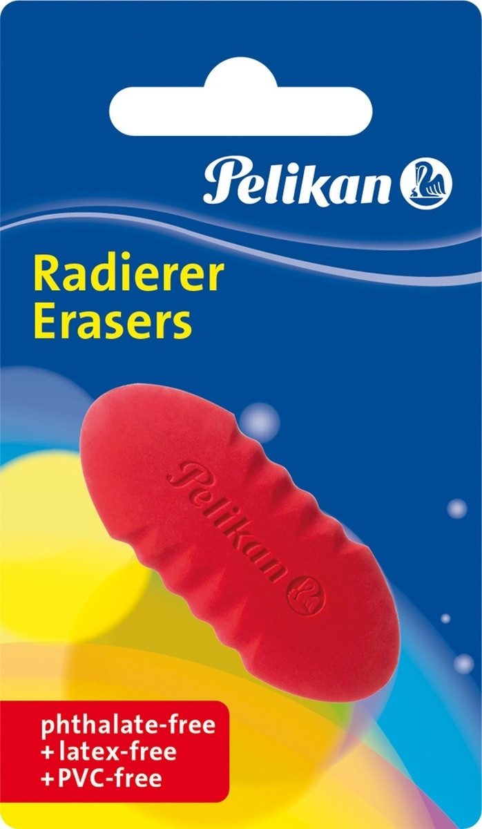 Pelikan Radiergummi Design-Radierer DR20 Farben/Formen sortiert auf Blister.