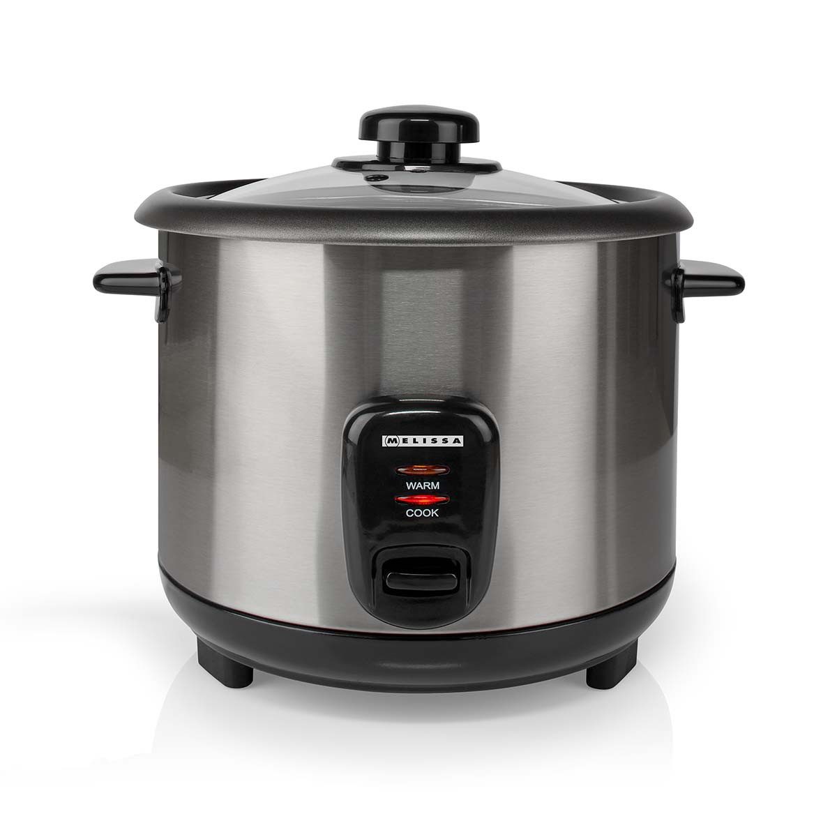 MELISSA Reiskocher 16280024, 500 W, Dampfgareinsatz, Antihaftbeschichtung, Warmhaltefunktion