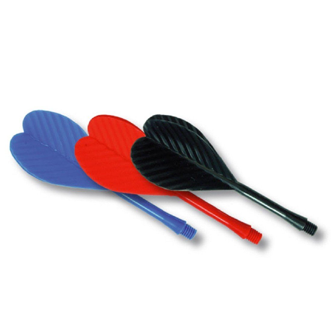 BULL'S Dart-Flights 24er Plastic Flight schw./6mm