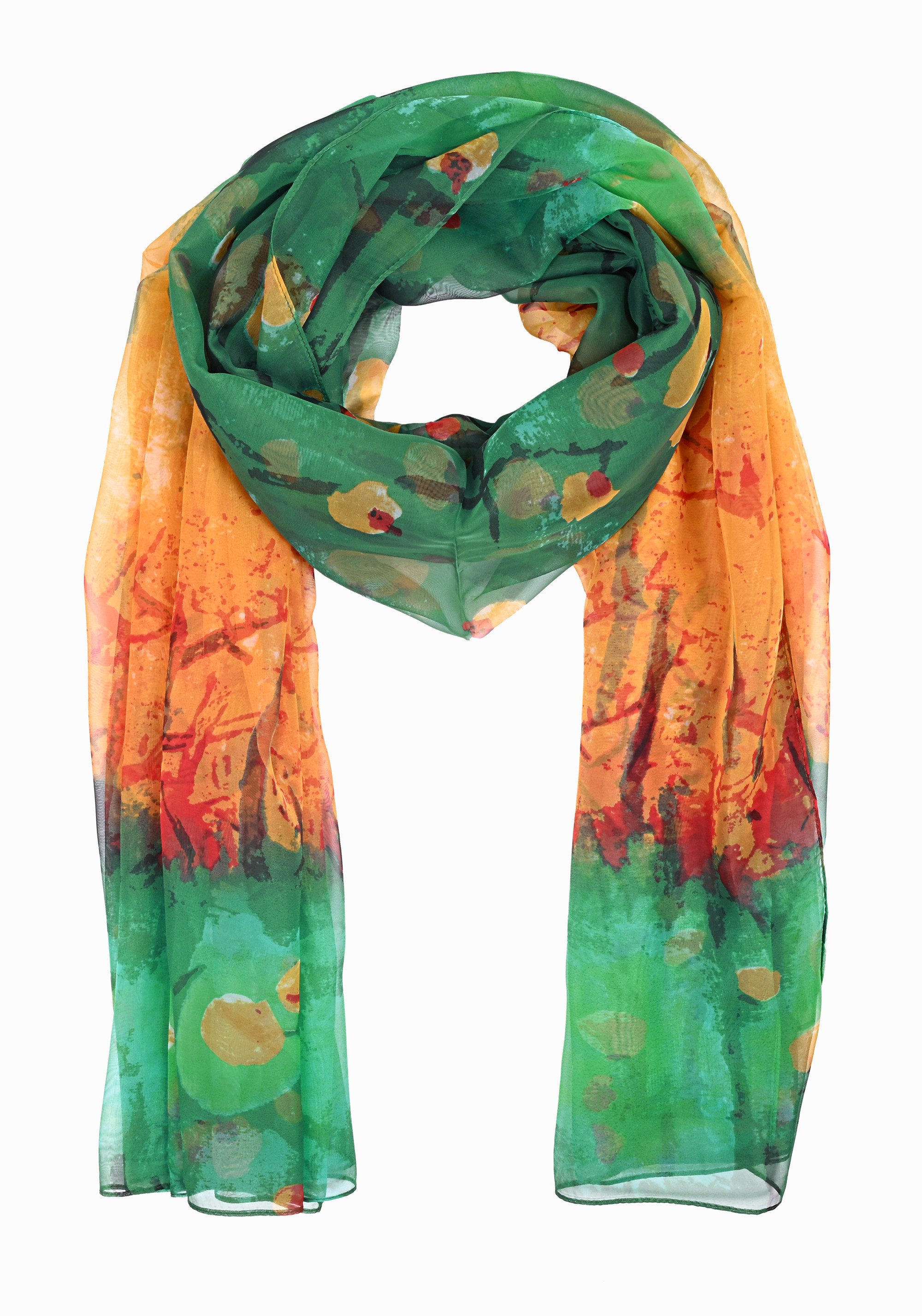Chiffontuch Damen Sommerschal mit 30% Seide