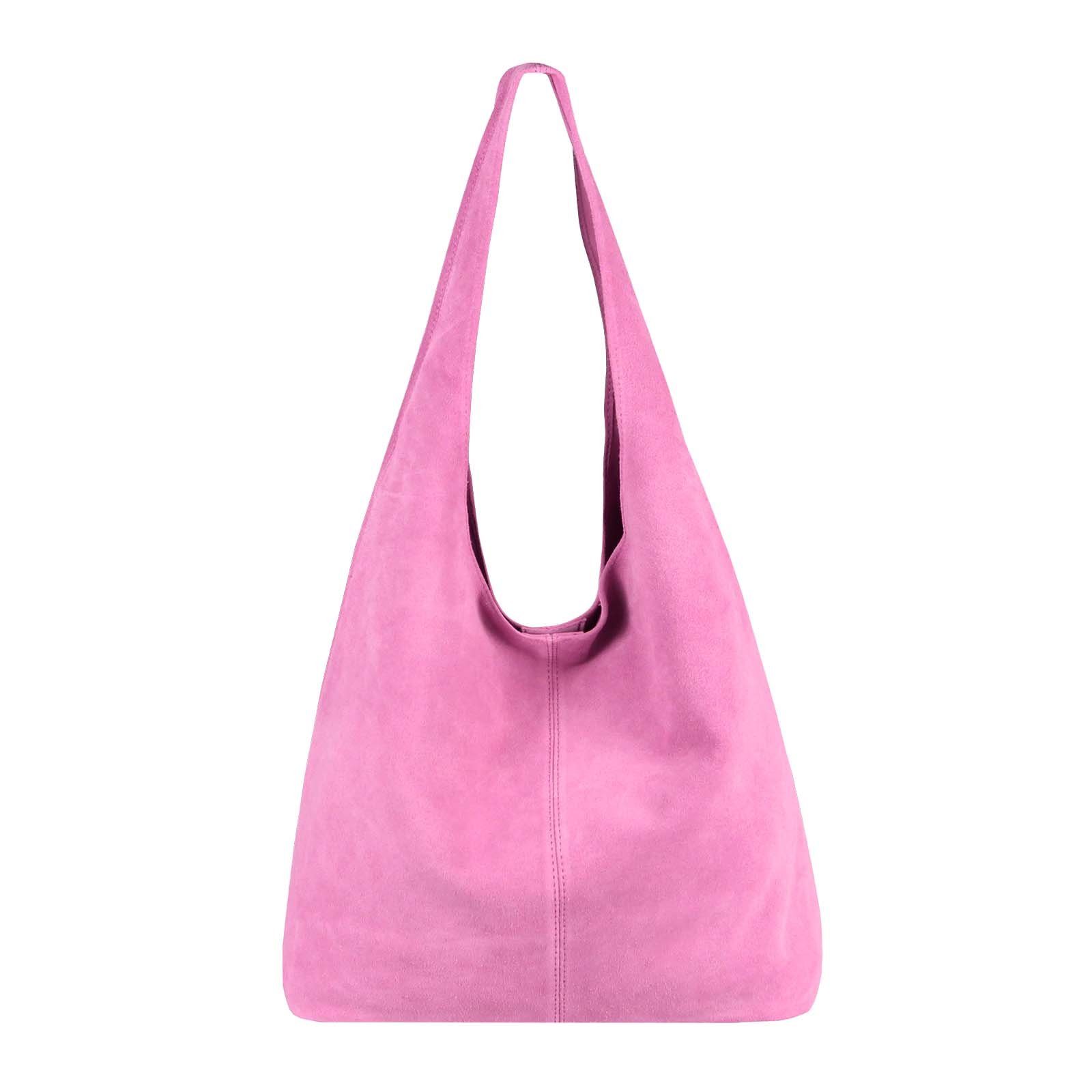Schultertasche Made in Italy Damen Leder Tasche Schultertasche