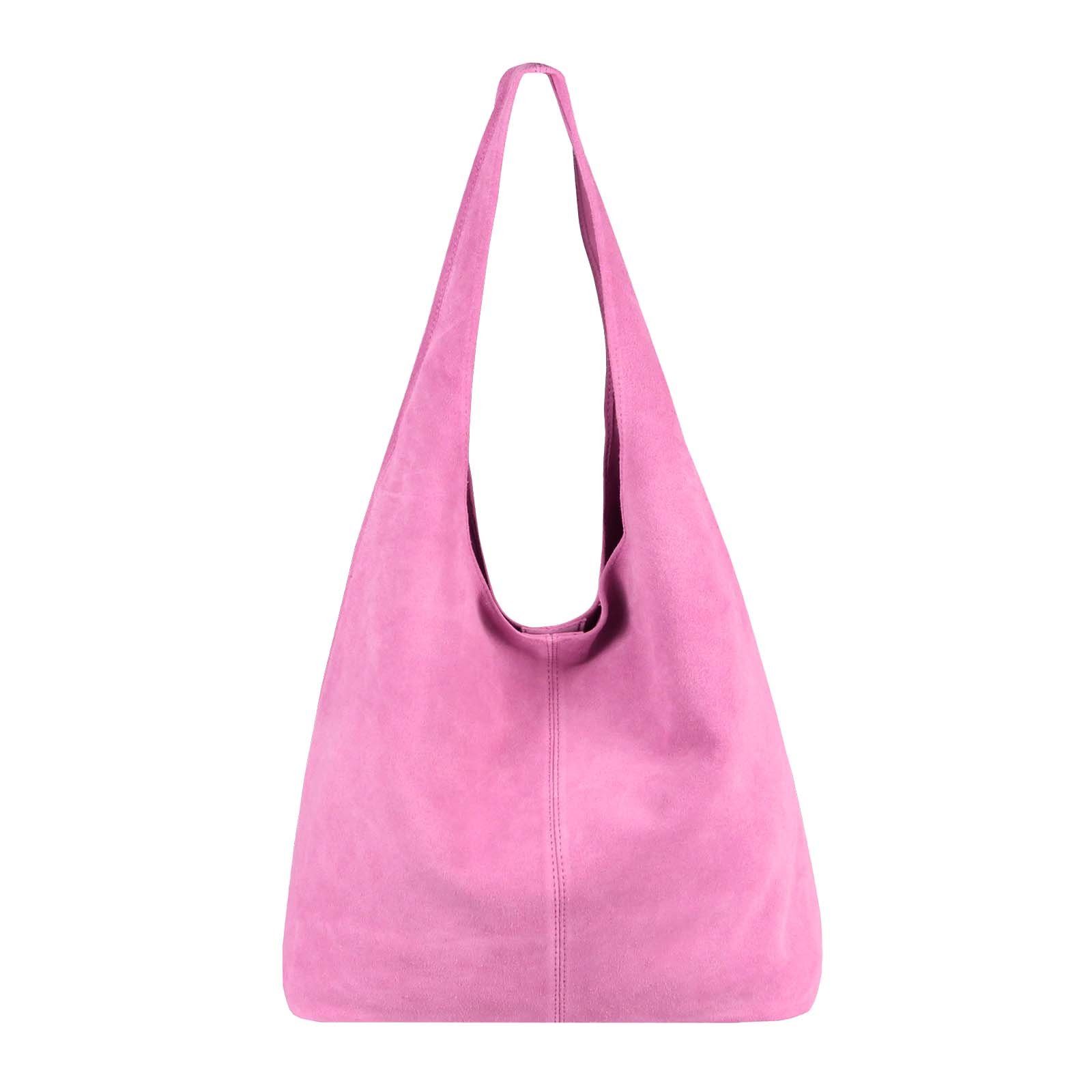 ITALYSHOP24 Schultertasche Made in Italy Damen Leder Tasche Schultertasche, ein Leichtgewicht, als Handtasche, Henkeltasche tragbar