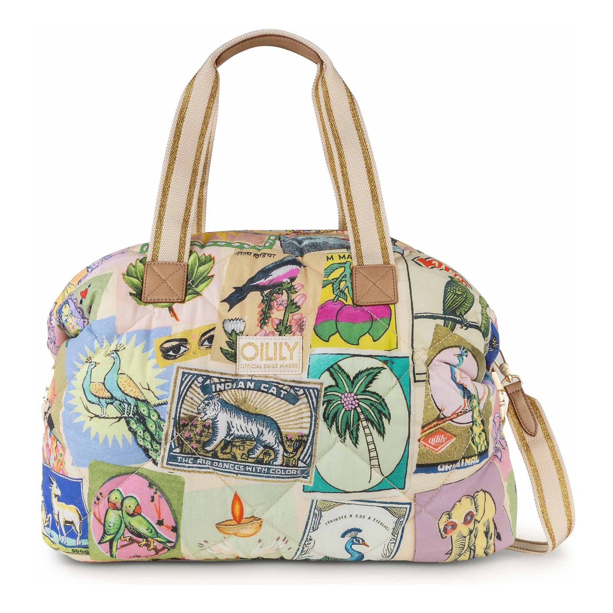 Oilily Schultertasche Flaming Symbols, Nylon