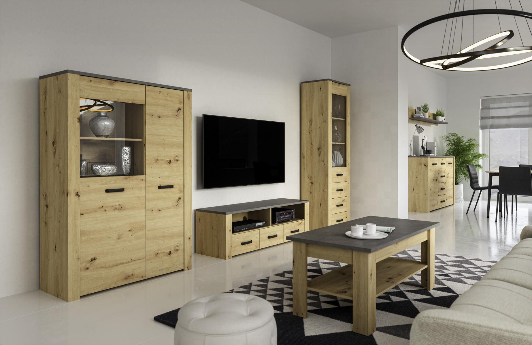 Xlmoebel Sideboard Luxus TV-Design-Kommode mit Hochglanz-Finish in elegantem Stil (1 St., RTV), Hergestellt in Europa