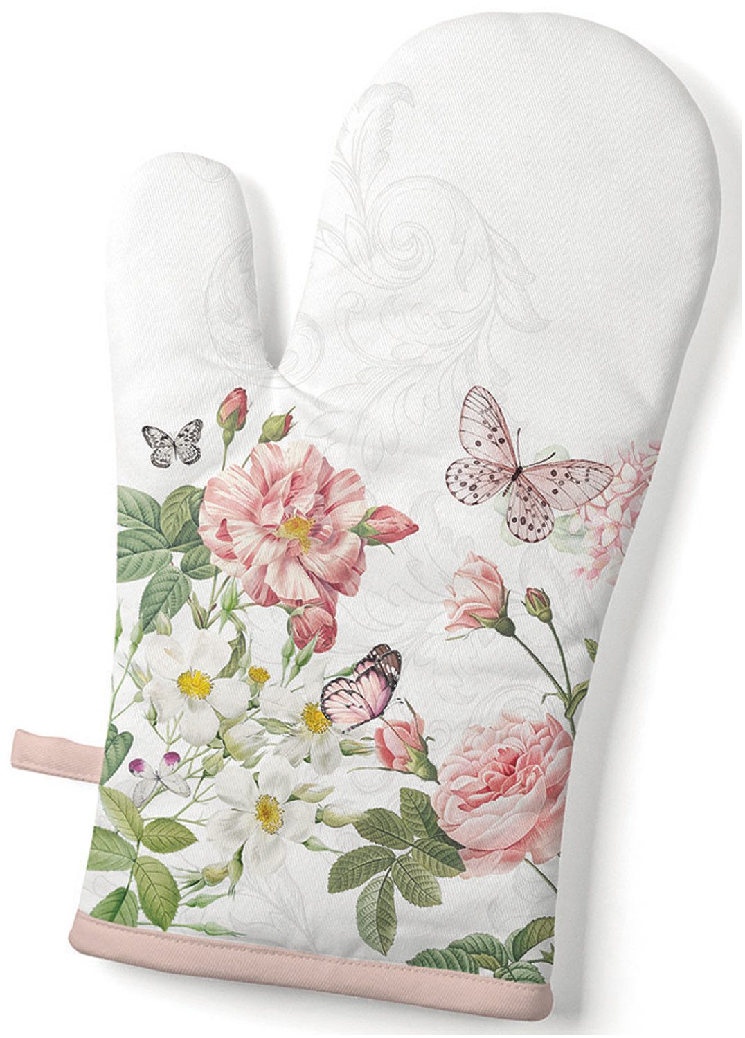 Ambiente® Topfhandschuhe Amelia, (1-tlg., 1-teilig), Ofenhandschuh wattiert Größe: ca.18x30cm