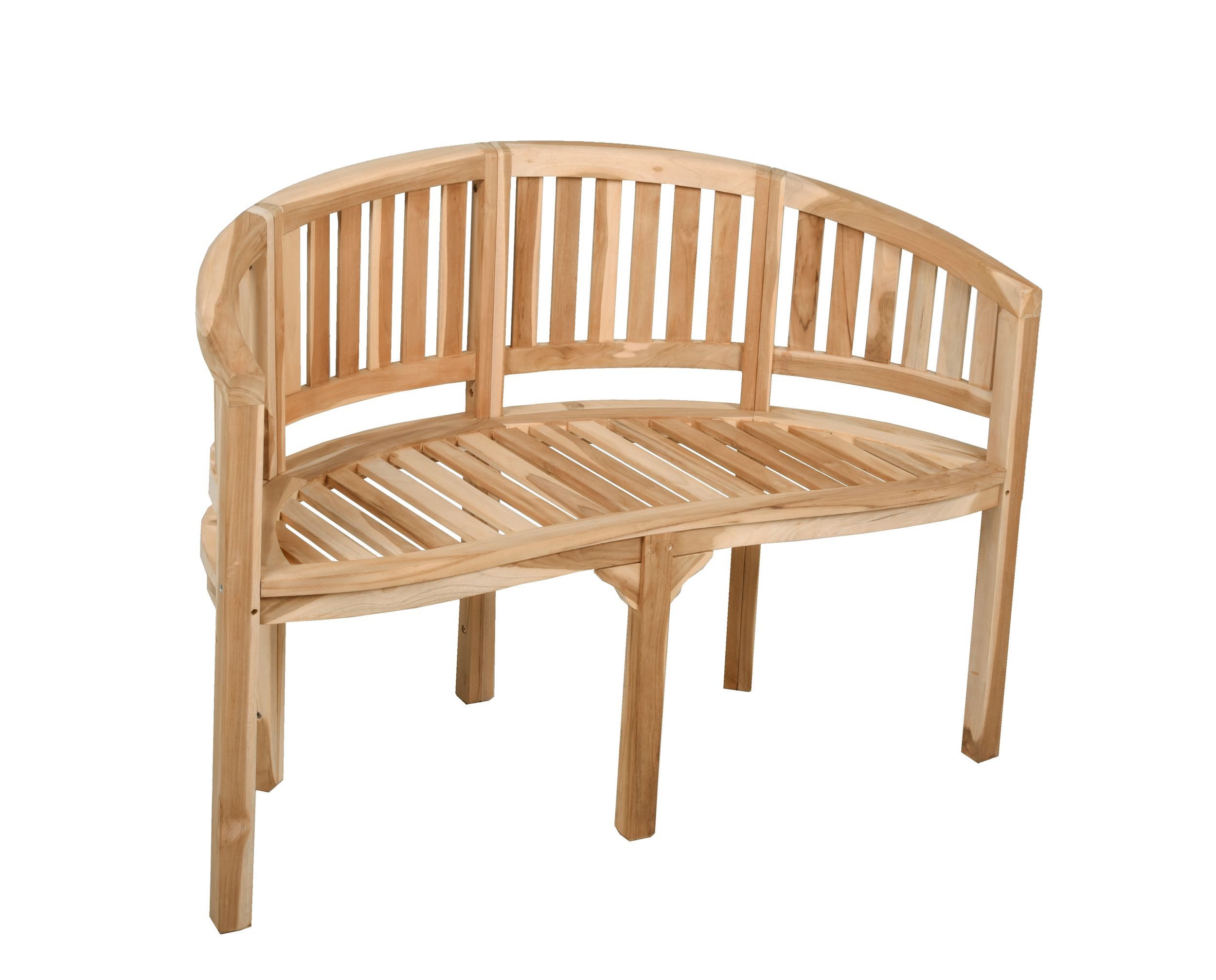 Garden Pleasure Gartenbank Gartenbank Bananenbank AMBON 2-Sitzer aus Teak