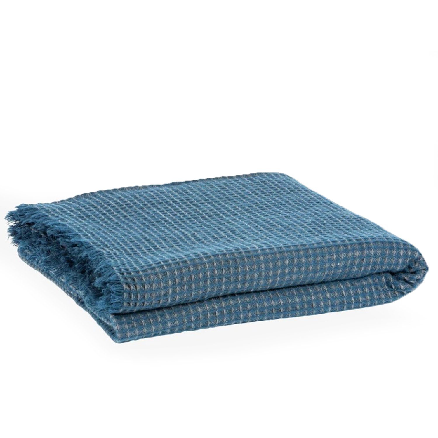 Wohndecke Lafuma Decke SELENE PLAID XXL blau 150x200 kuschelig, Lafuma