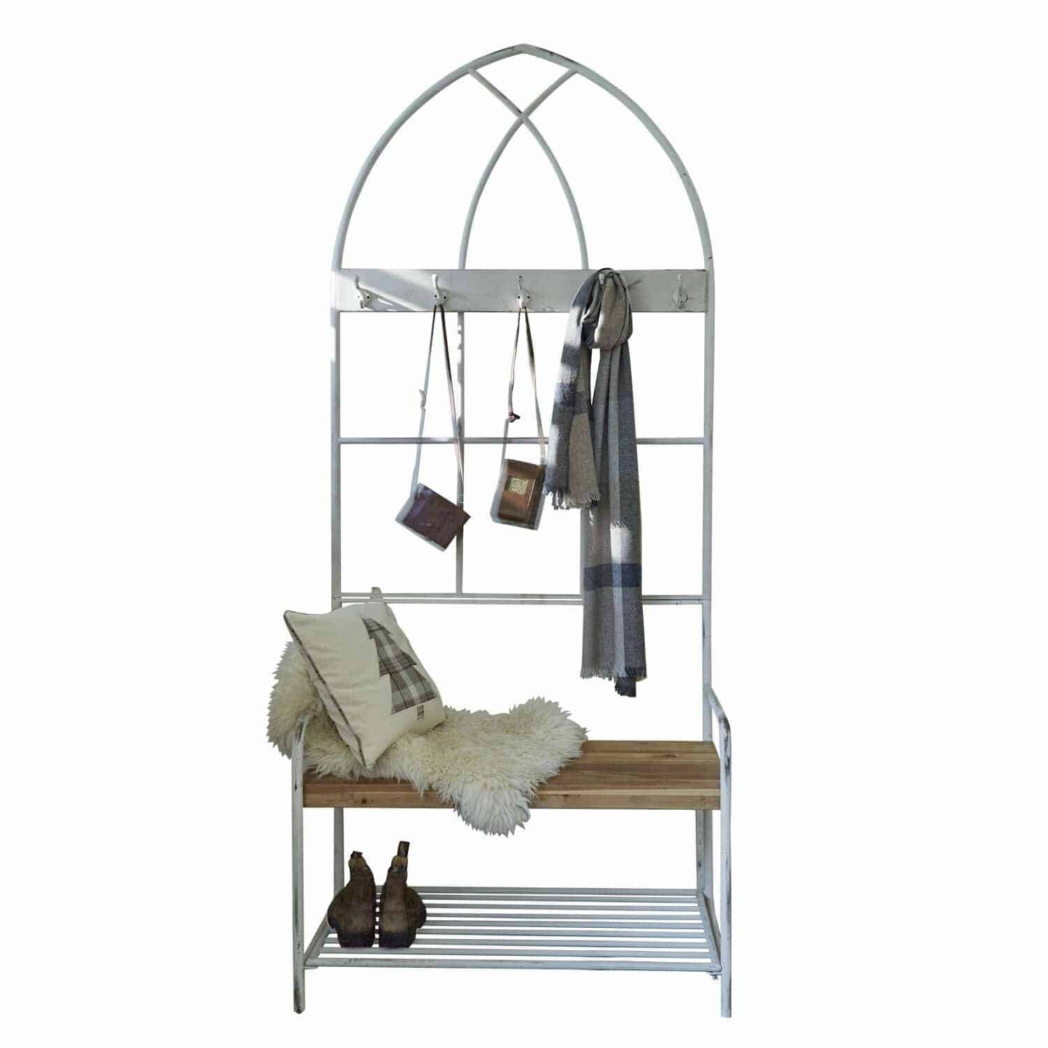 Mirabeau Garderobe Garderobe Oliviette antikweiß/braun