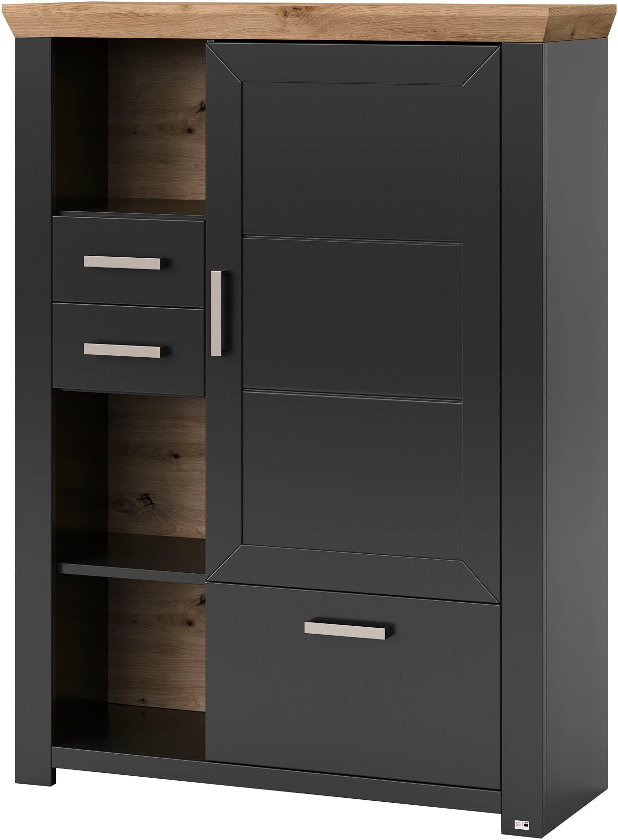 set one by Musterring Highboard "York" Typ 25 und 26, in 3 Farbvarianten, B günstig online kaufen