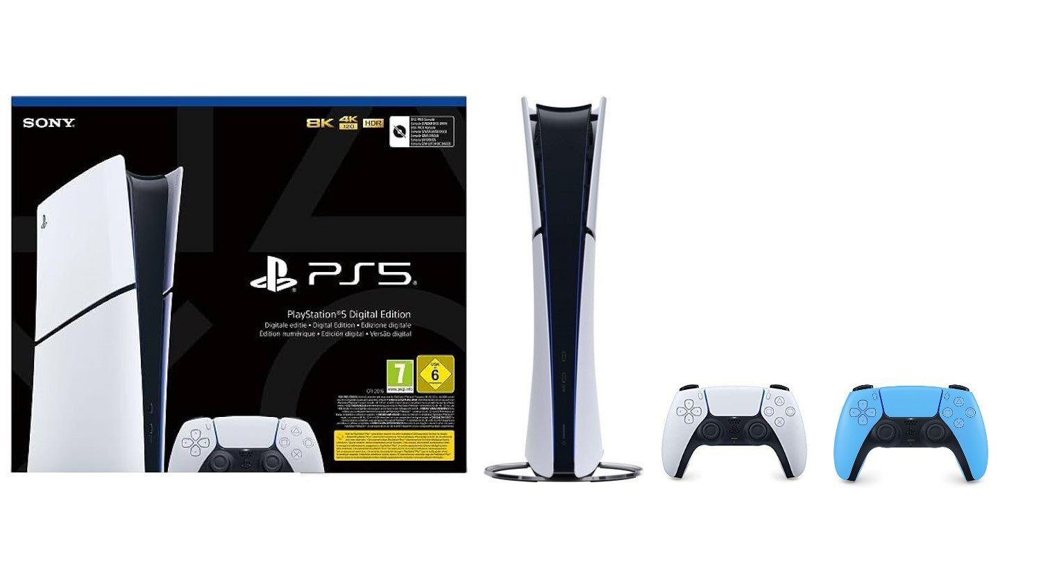 Playstation Playstation 5 Digital (Slim) (inkl. zweiten Controller - Farbe wählbar), inkl. zweiten Controller - Farbe wählbar