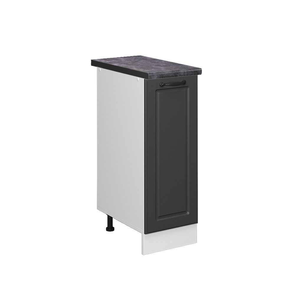 Vicco Apothekerschrank R-Line, Anthrazit Landhaus/Weiß, 30 cm, AP Anthrazit (1-St)