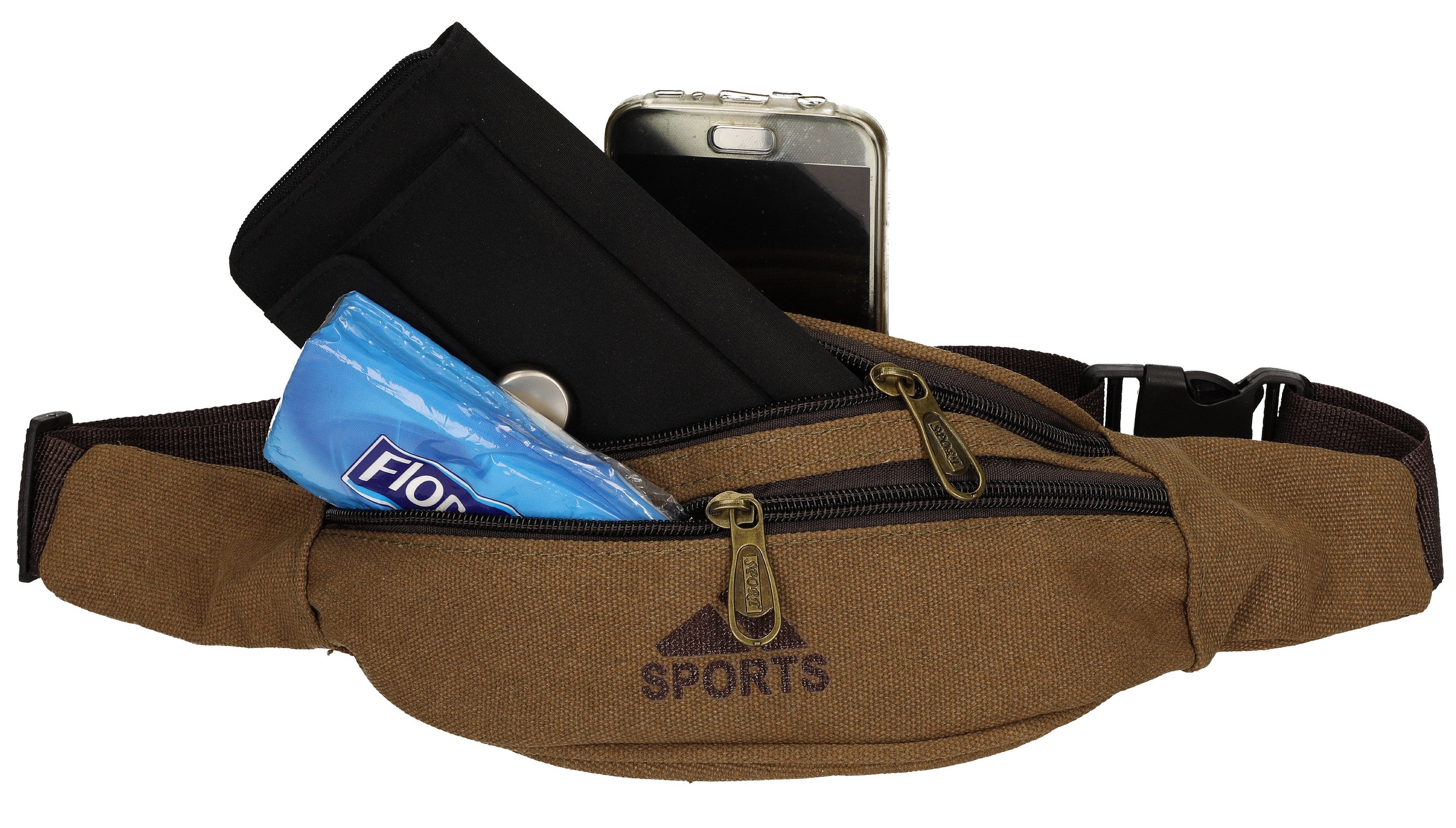 Betz Bauchtasche Bauchtasche Sports aus Canvas Gürteltasche Doggy Bag (1 Stück, 1-tlg., 1 Tasche), verstellbarer Riemen