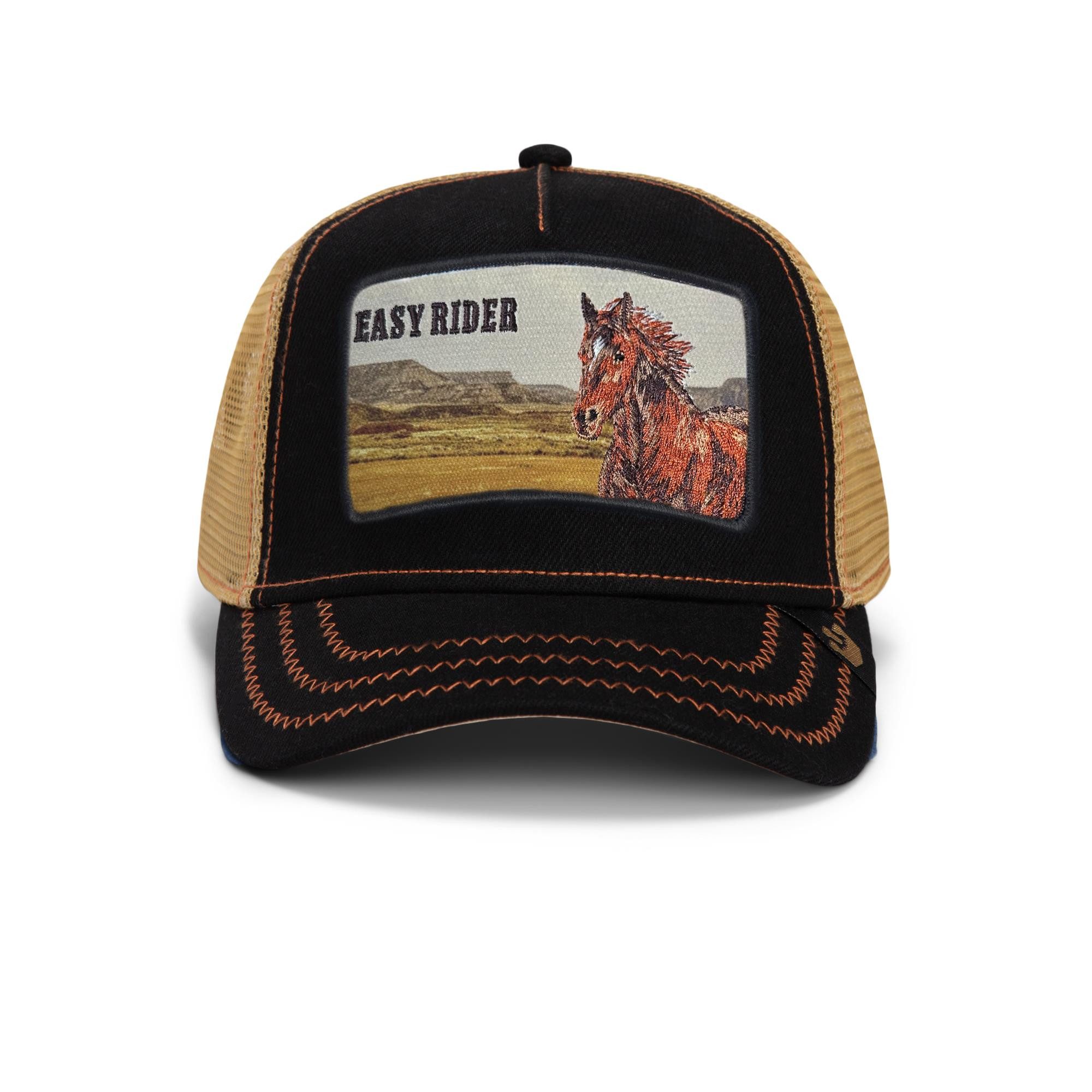 GOORIN Bros. Trucker Cap Goorin Bros. Easy Rider - Wild Heart Trucker Cap Black (Basecap, Basecap, Meshcap, Trucker Kappe)