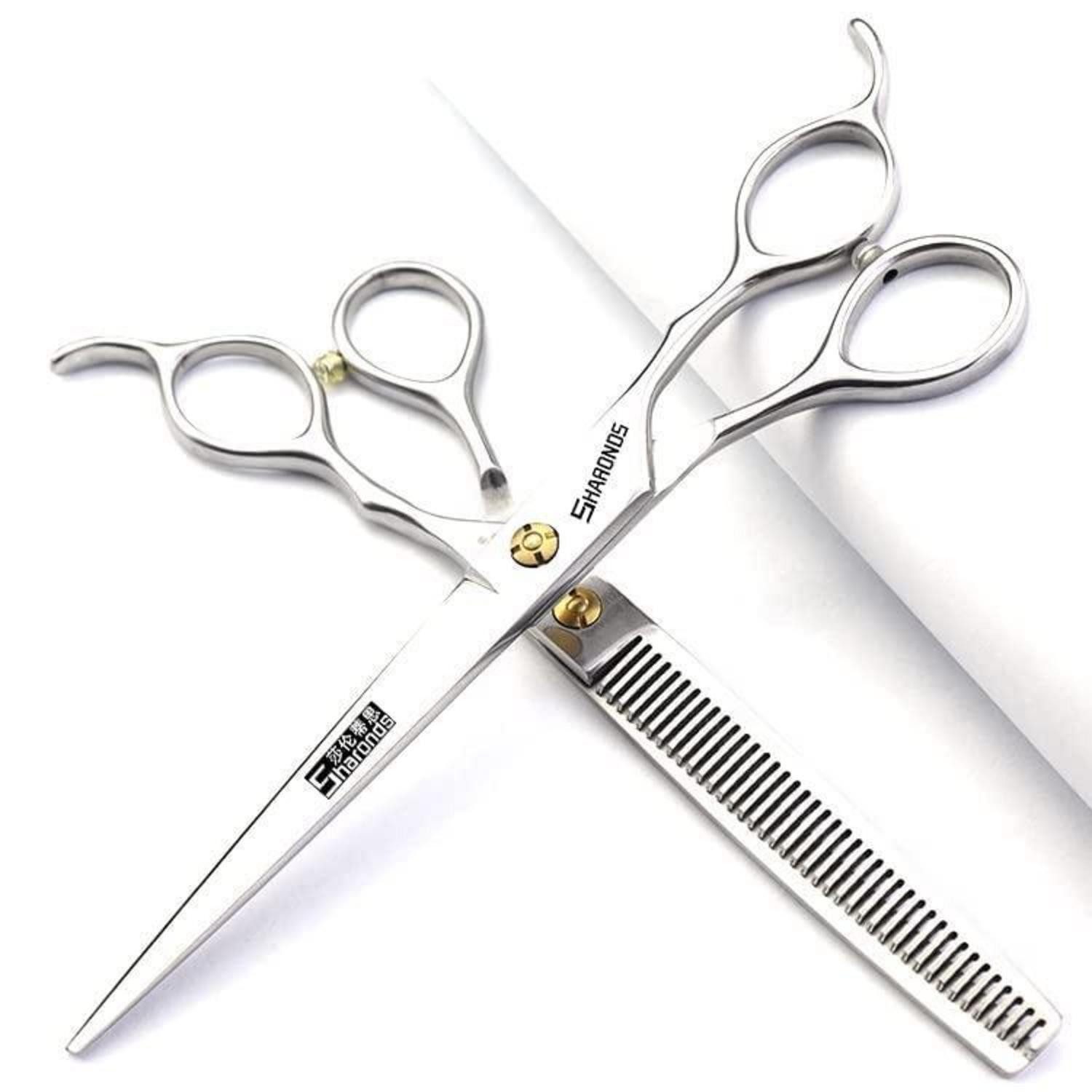 LuxusKollektion Haarschere Haarschneidemaschine Set Silber Edelstahl